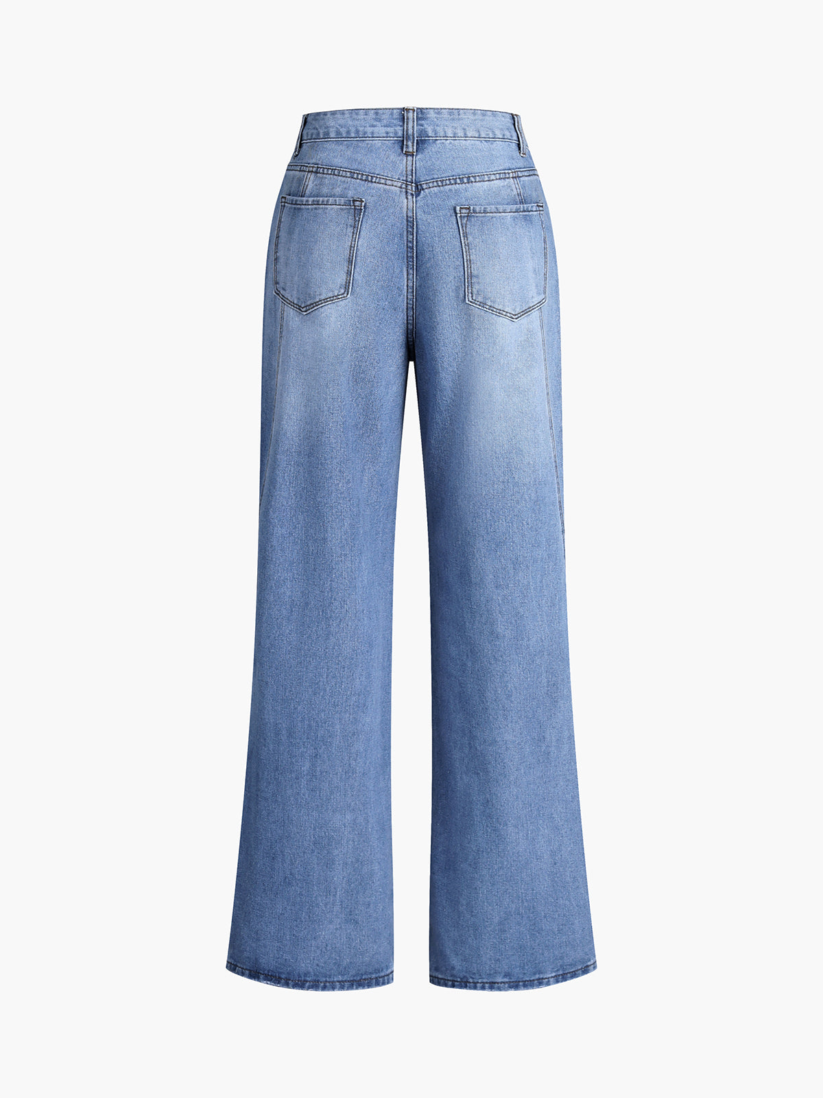Vintage Denim Straight Leg Pants-Massicos