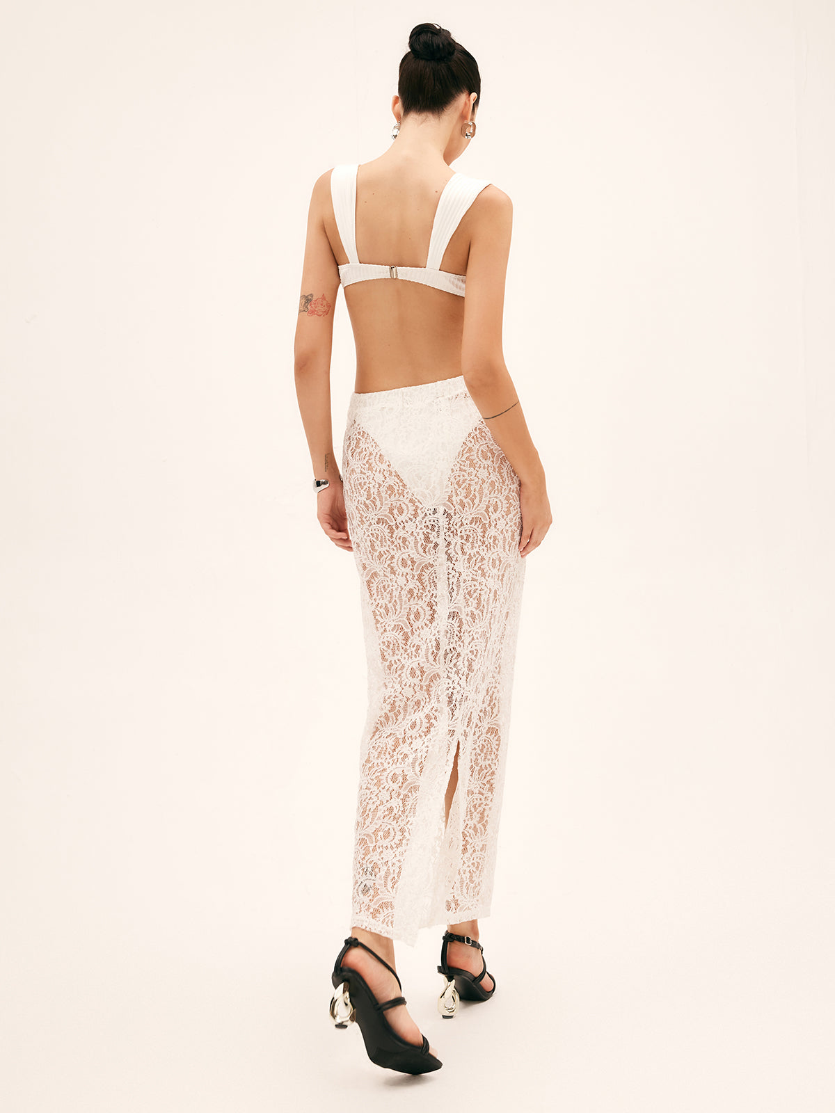 Sheer Lace Cover Up-Massicos