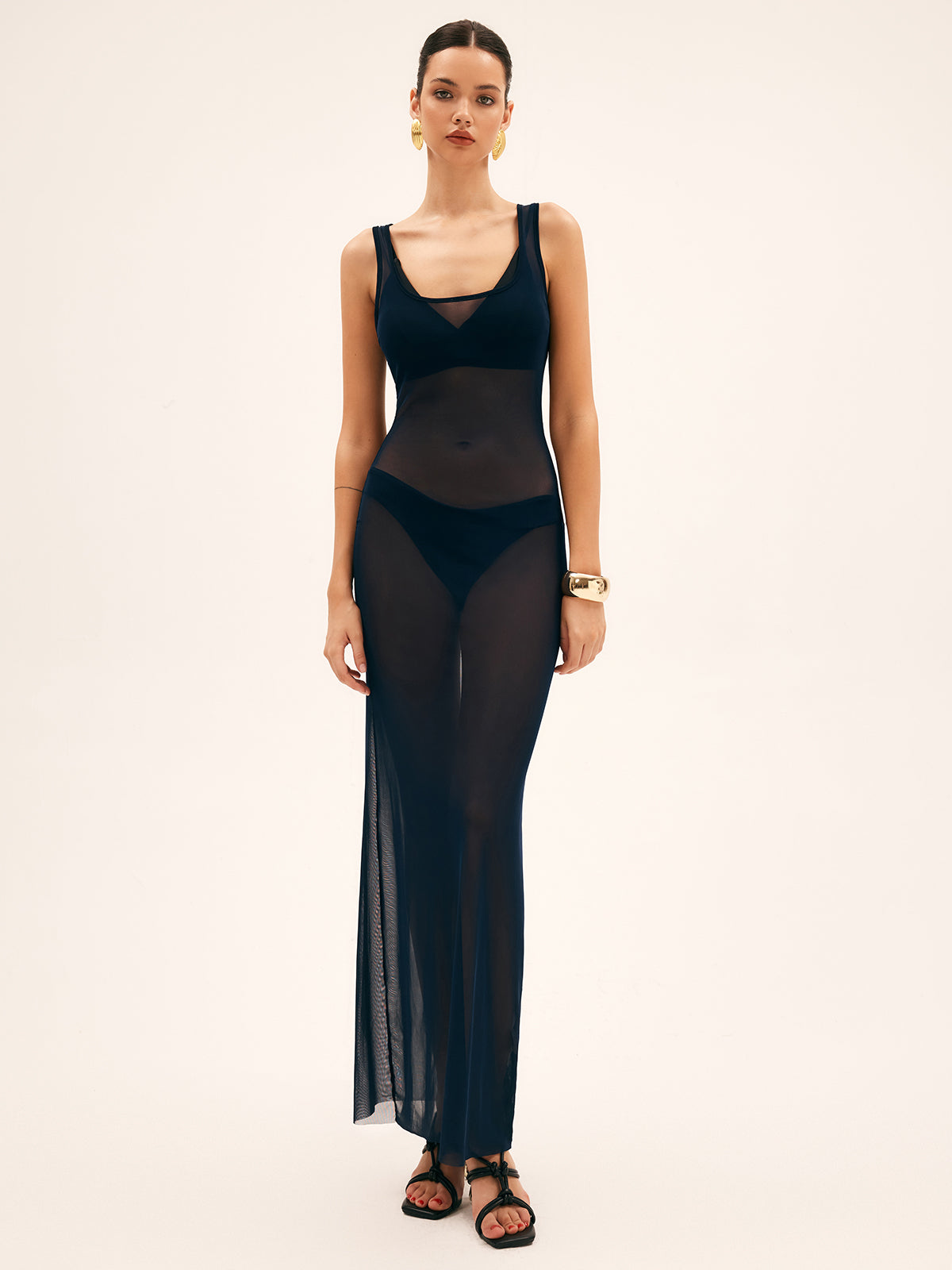 Mesh Sheer Cover Up-Massicos