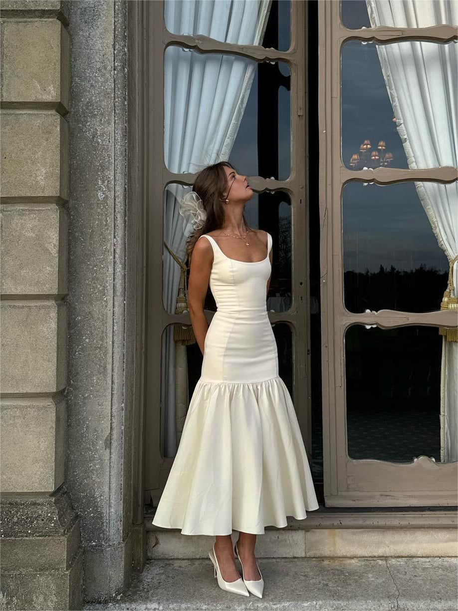 Ruffle Long Cami Sundress-Massicos