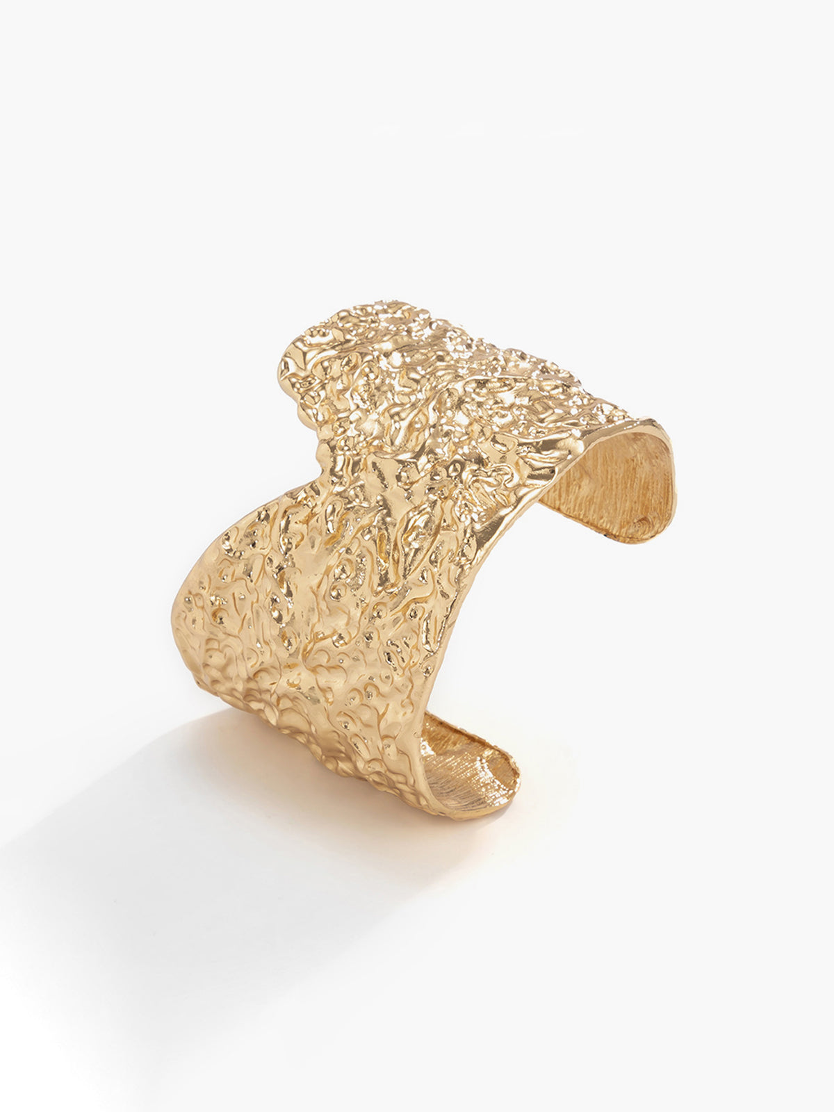 Irregular Gold Cuff Bracelet-Massicos