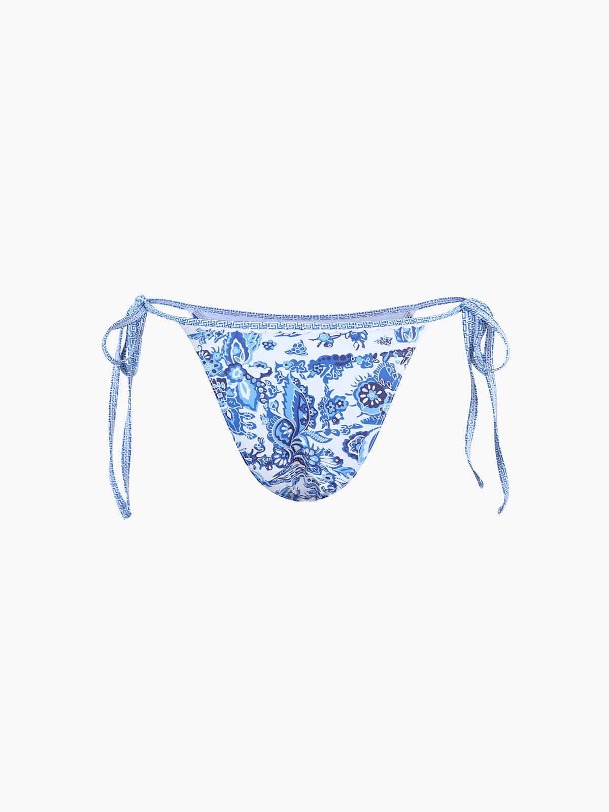 Printed Halter Knotted Bikini Set-Massicos