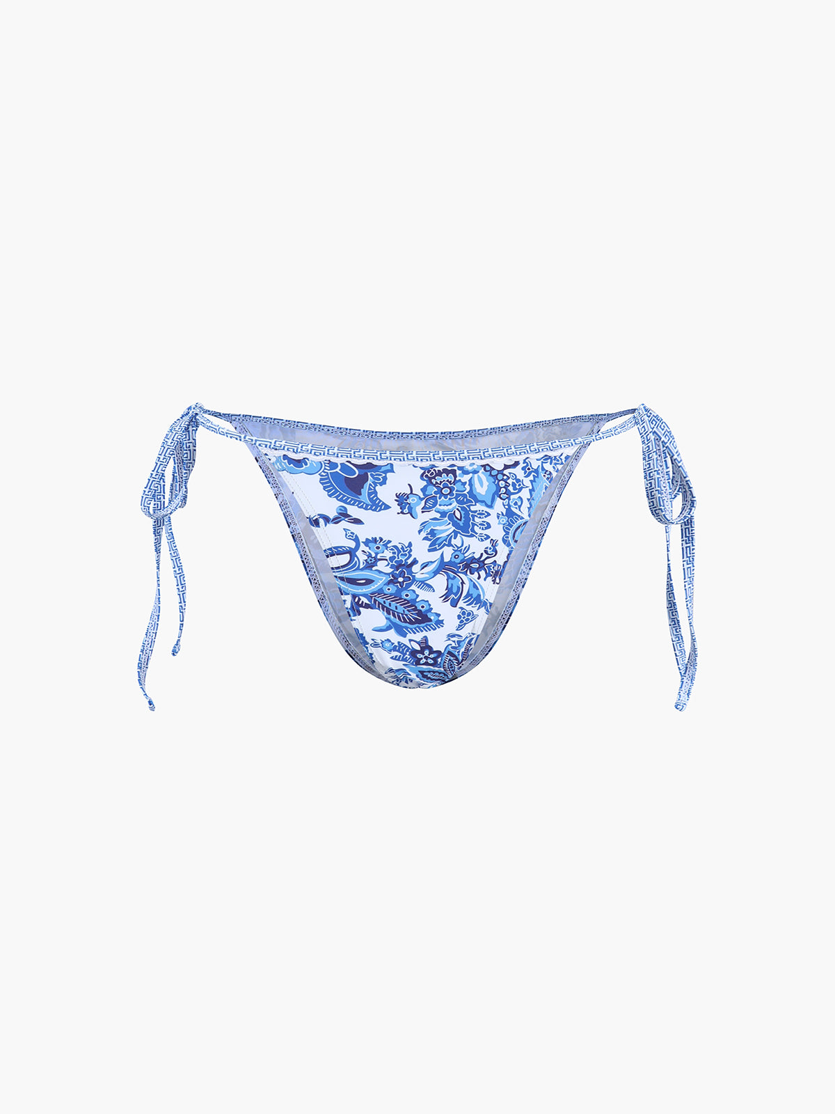 Printed Halter Knotted Bikini Set-Massicos