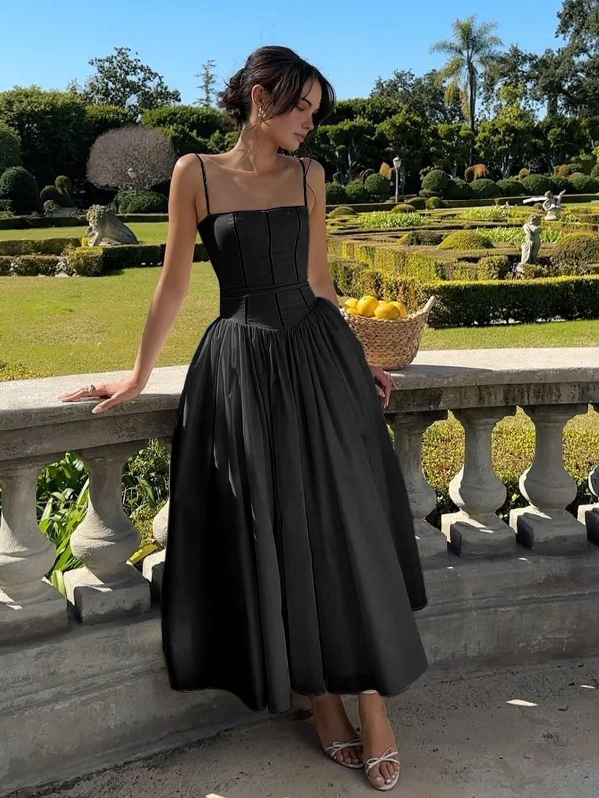 Serendipity Frenchy Flowy Long Dress-Massicos