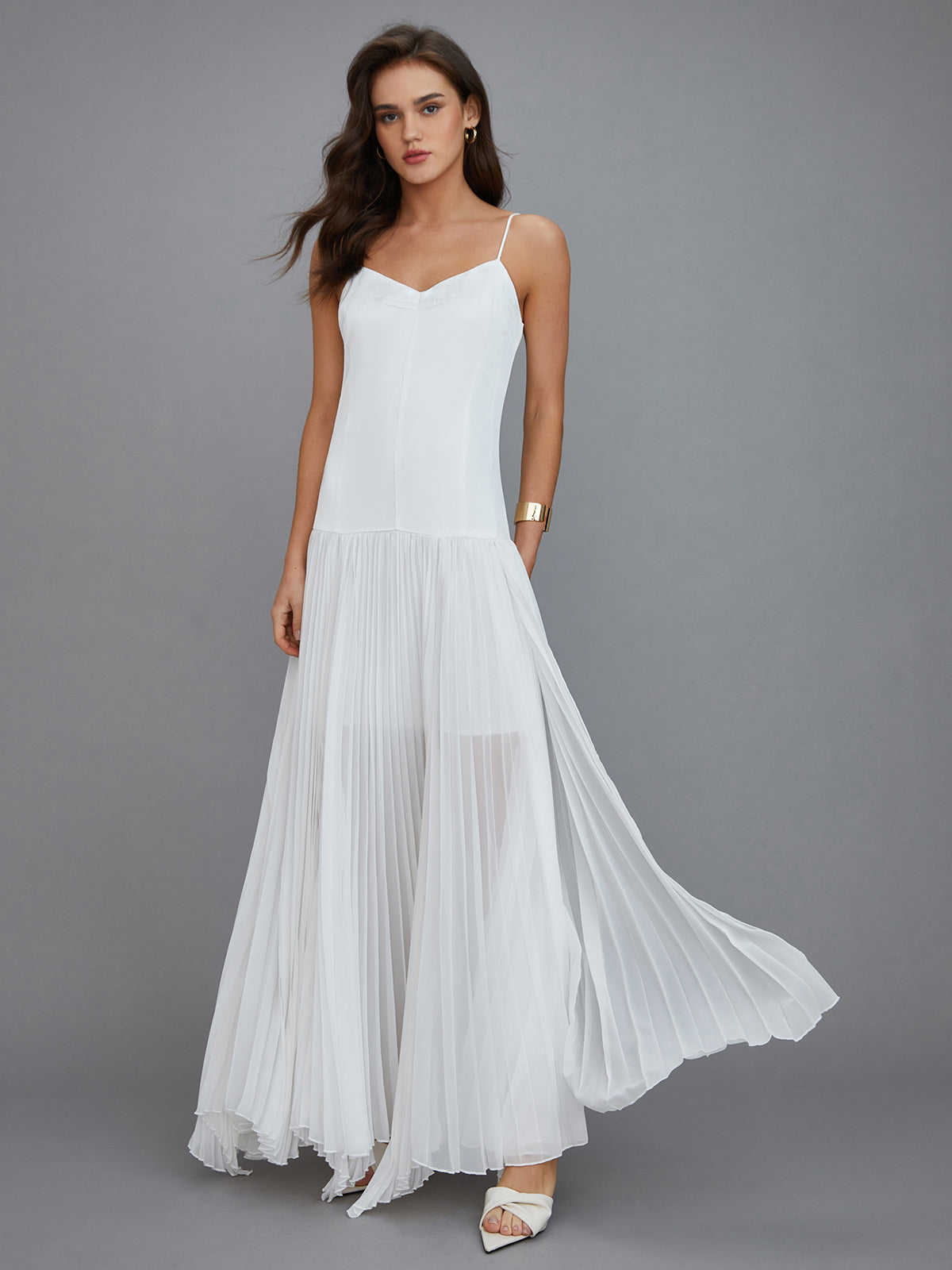 Semi-Sheer Vacation Long Dress-Massicos