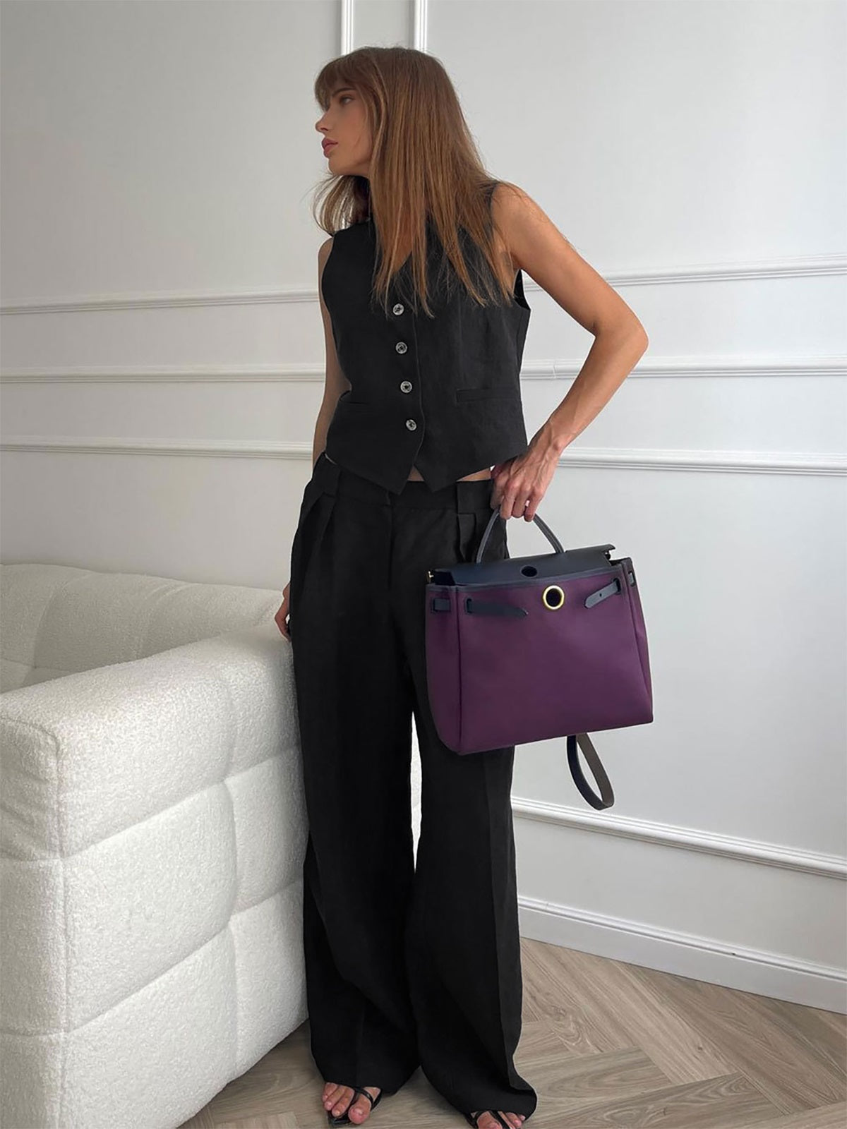 Cotton & Linen Pants Set-Massicos