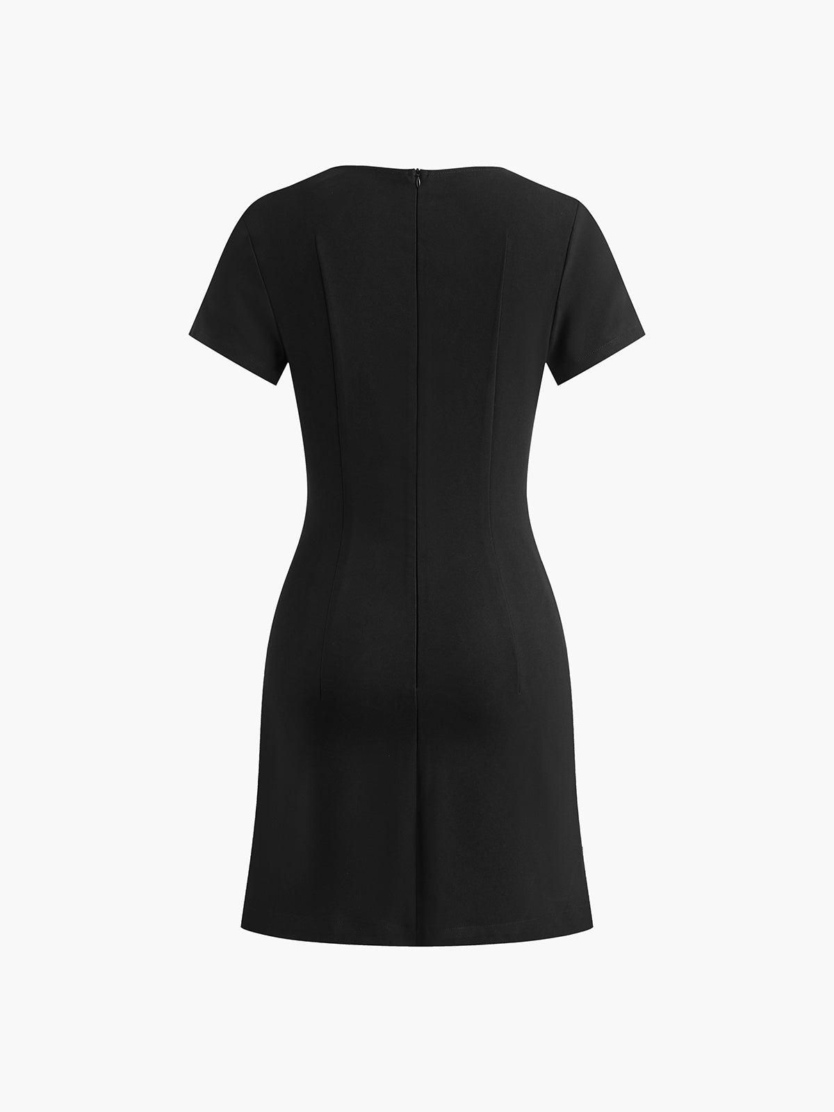 Bow Side Split Short Dress-Massicos