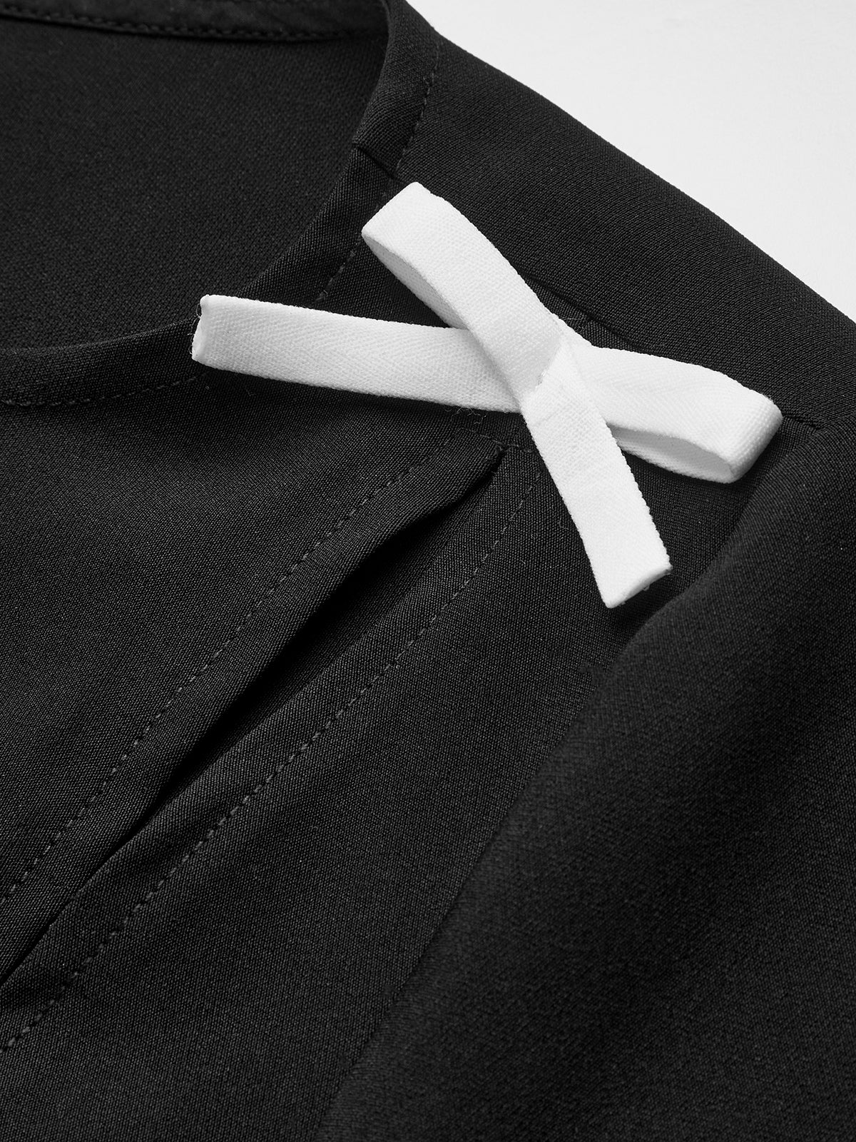 Bow Side Split Short Dress-Massicos