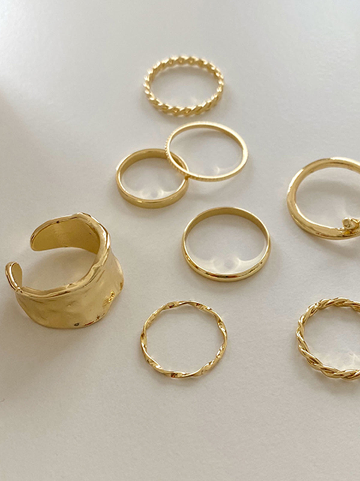 8pcs Simple Ring-Massicos
