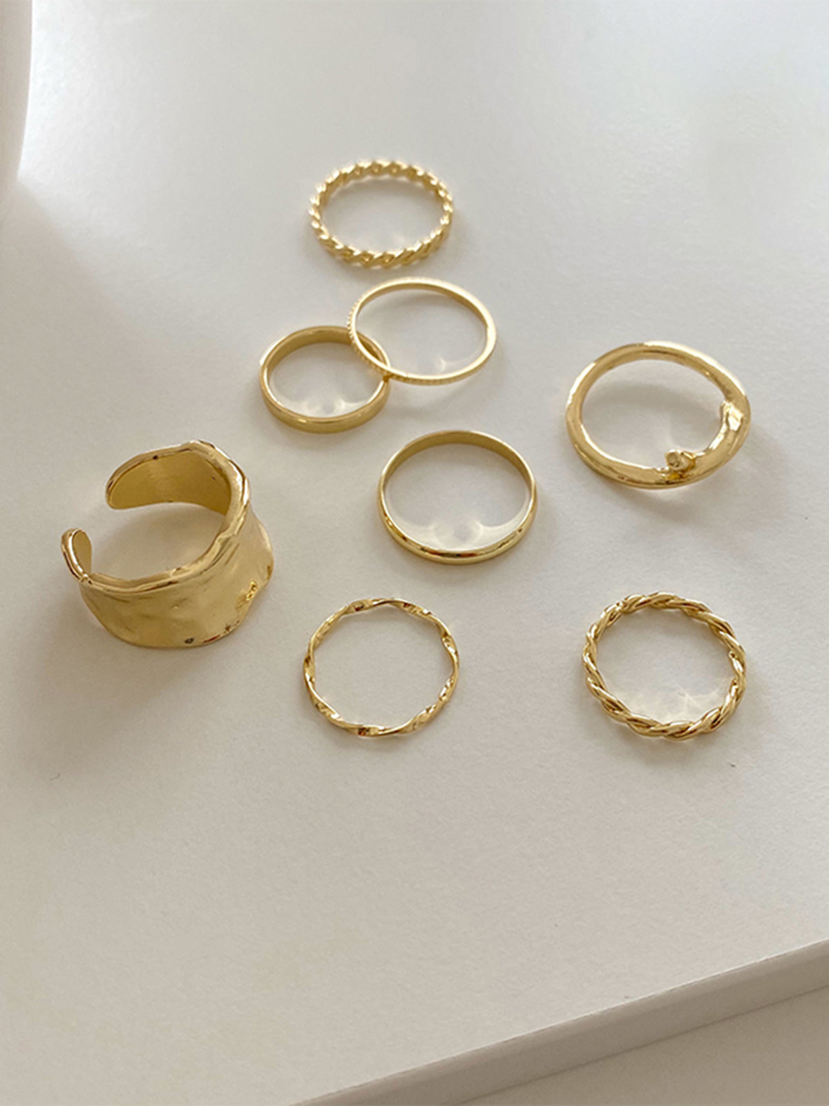 8pcs Simple Ring-Massicos