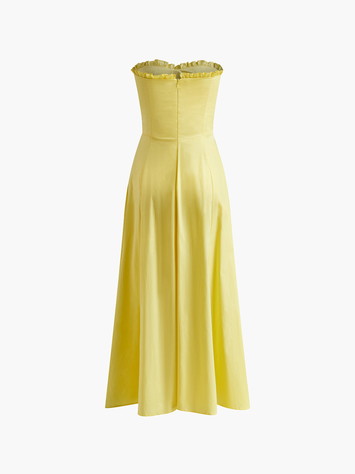 Lettuce Trim Slit Midi Dress-Massicos