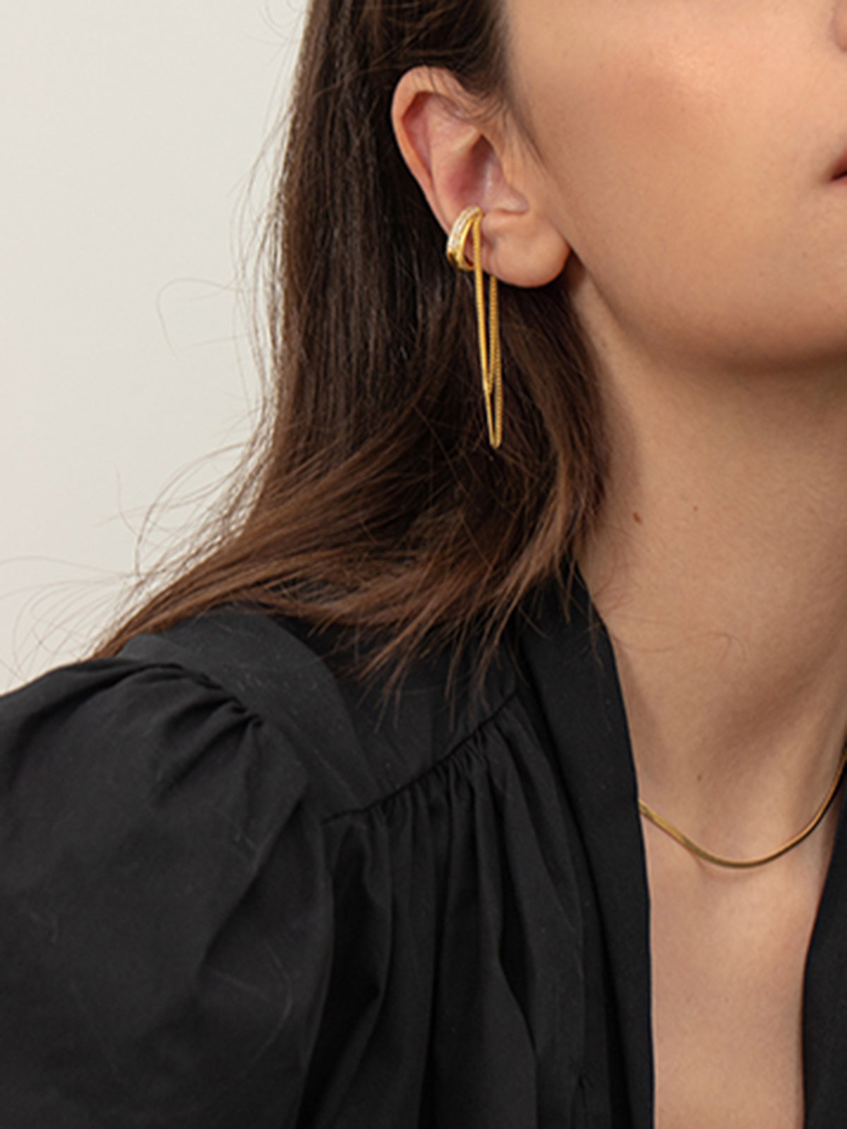 Tassel Single Ear Bone Clip-Massicos