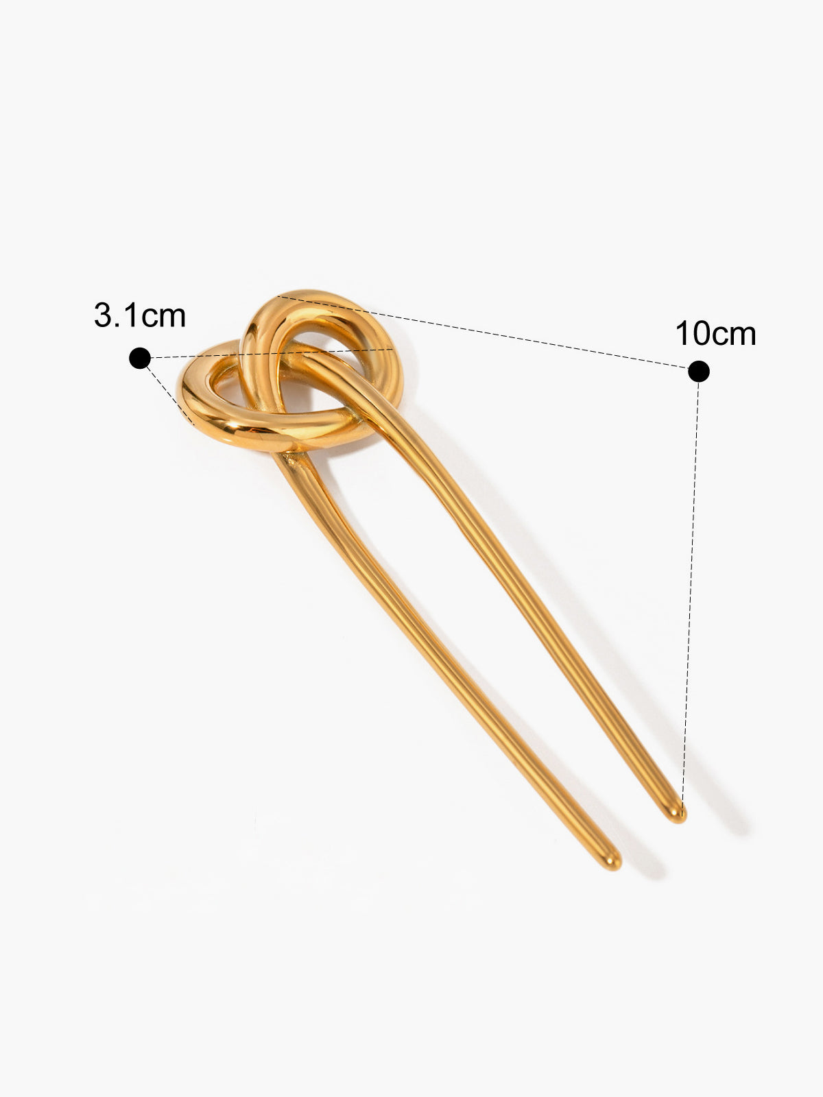 Stainless Knotted Hairpin-Massicos