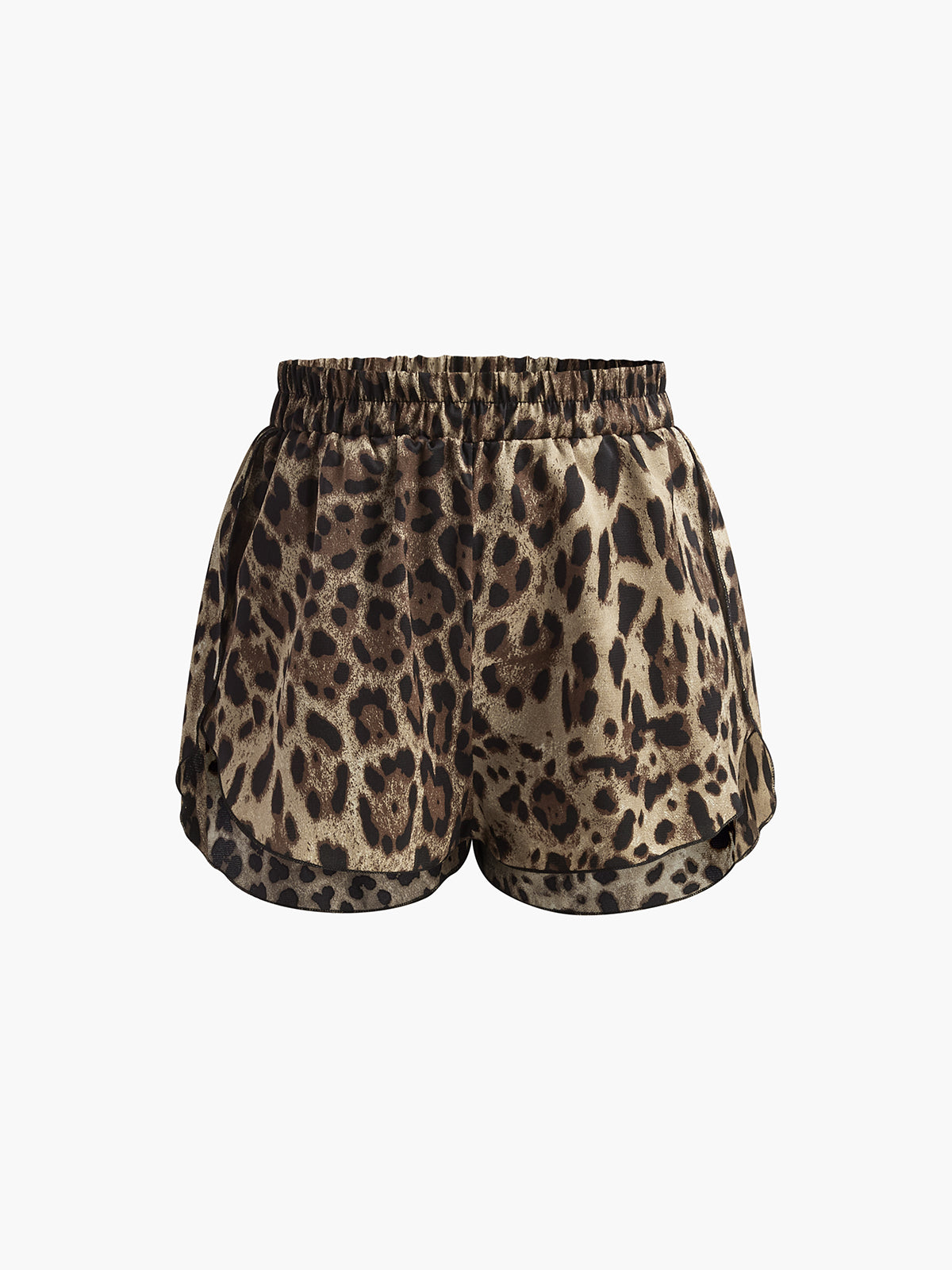 Leopard Print Three Piece Shorts Set-ROVOLE