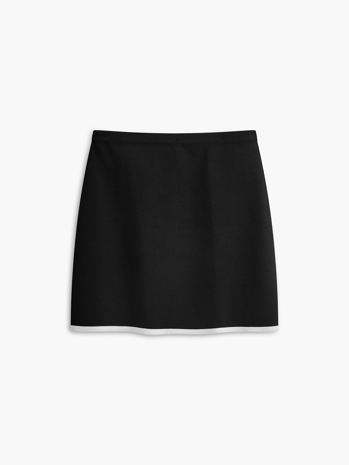 Button Front Contrast Binding Sleeveless Skirt Set-Massicos