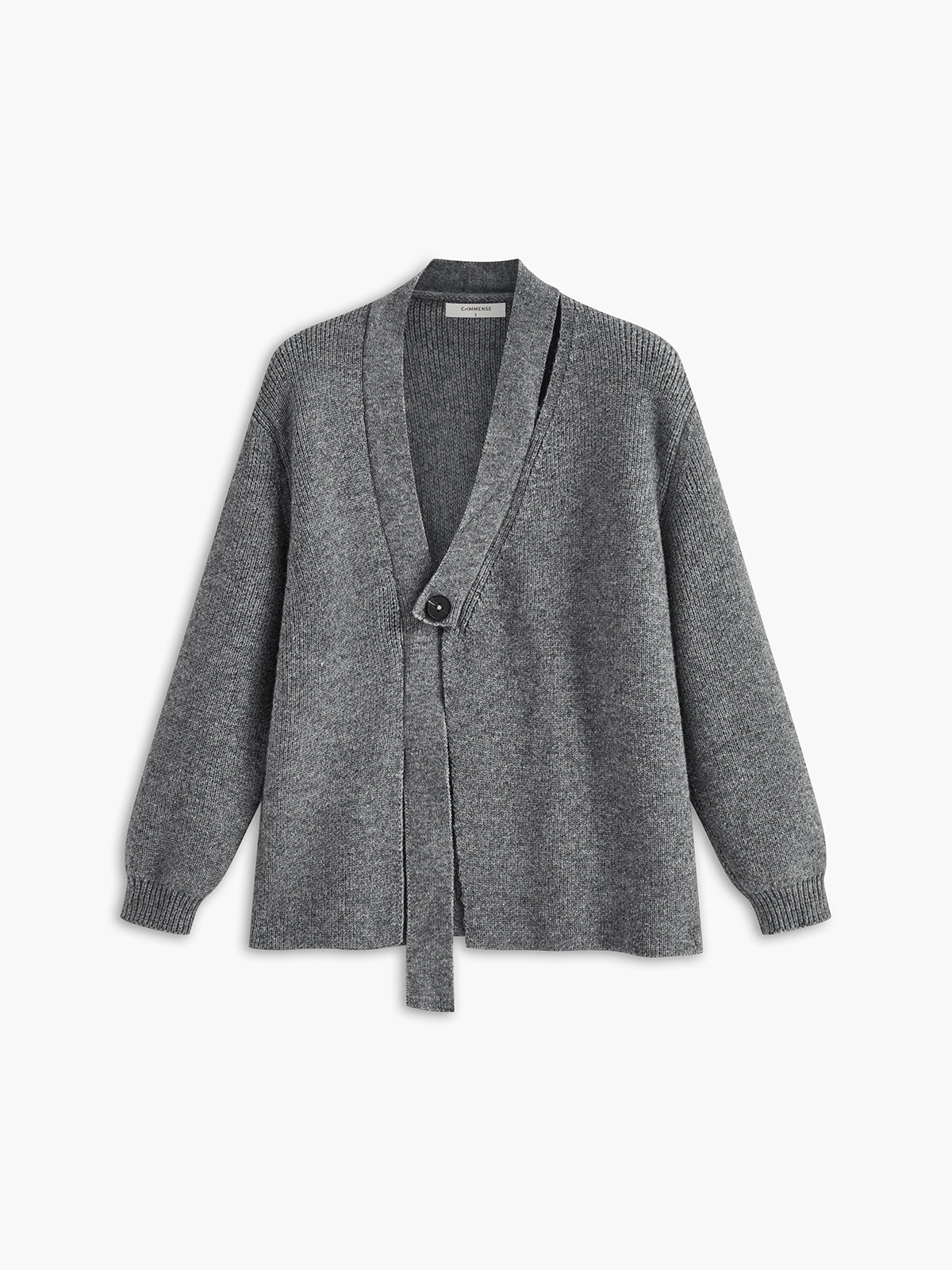 Retro V-Neck Button Cardigan-Massicos