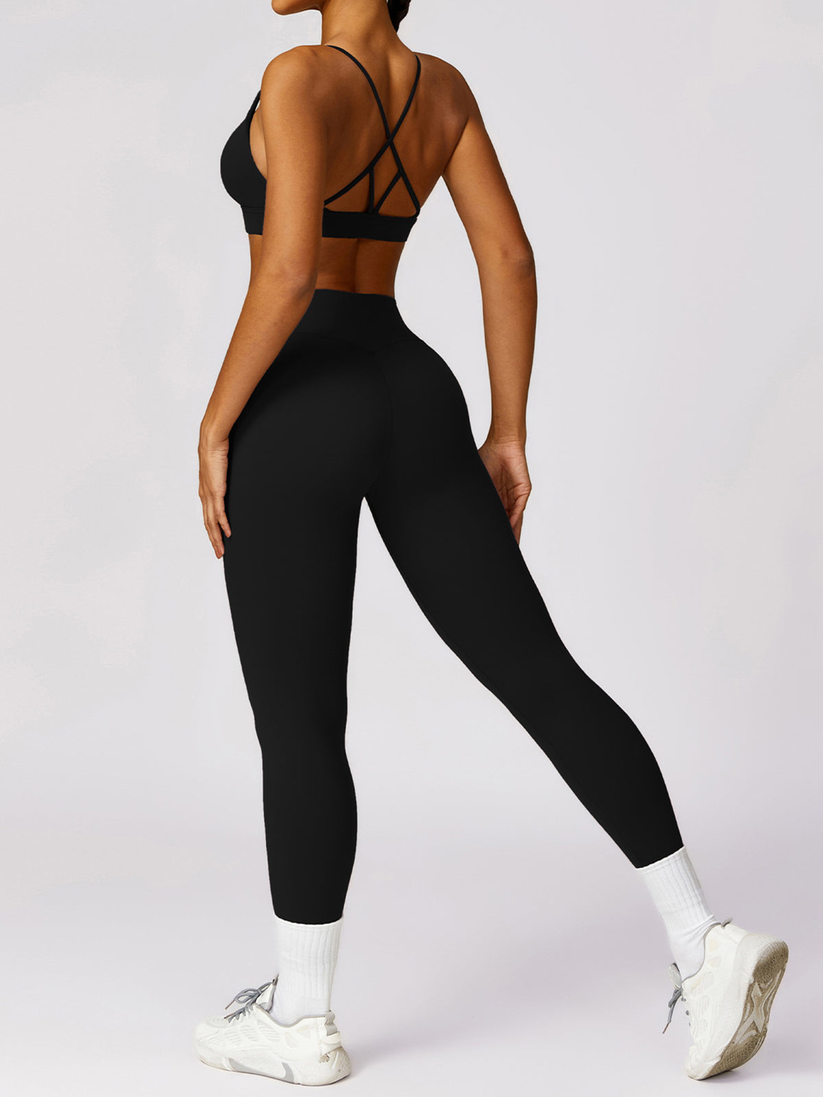 High-Waist Butt-Lifting Leggings-Massicos