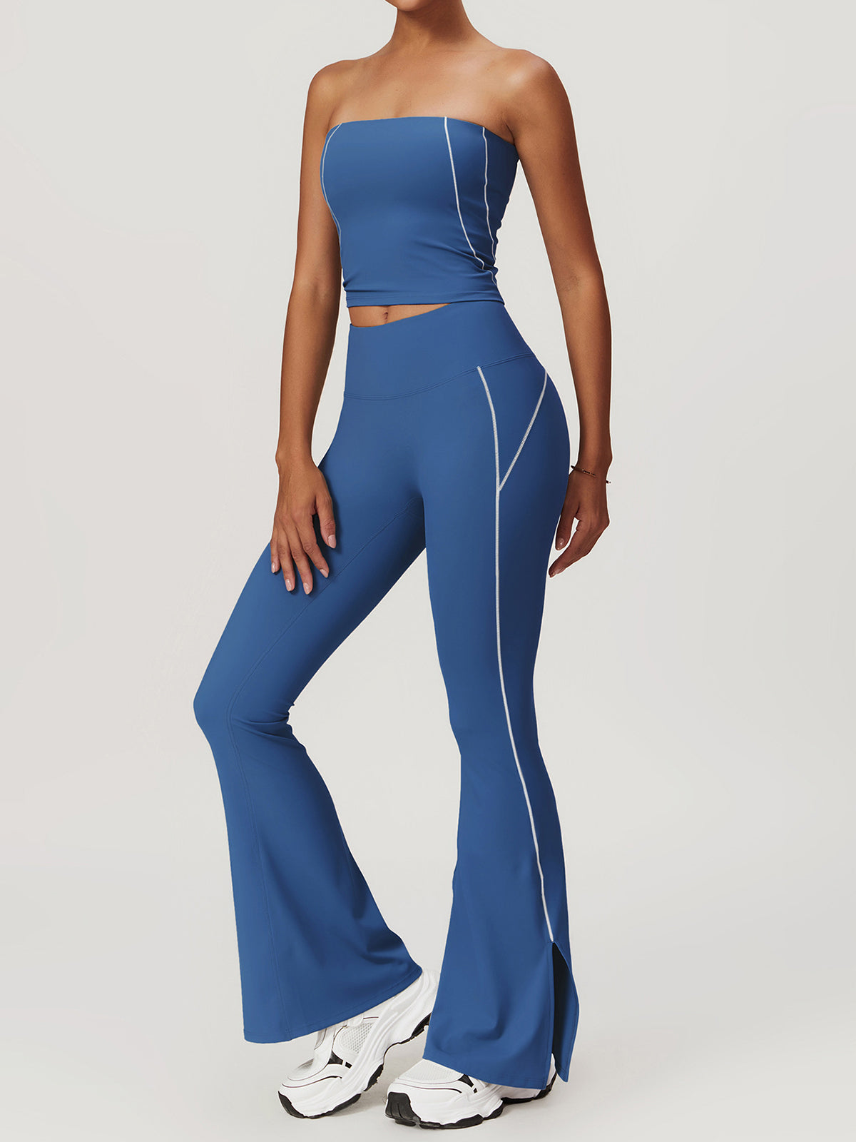 High Waist Hip-Lifting Flare Leggings-Massicos