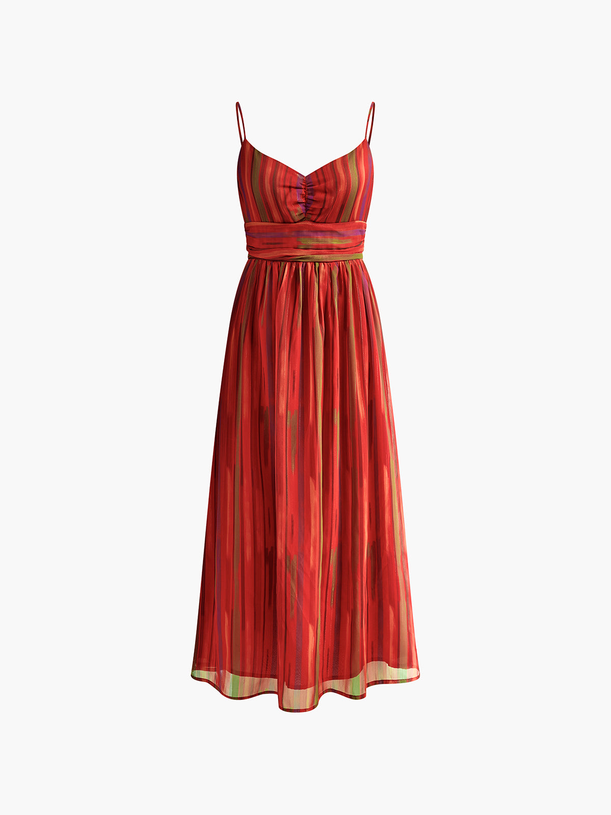 Print Backless Cami Midi Dress-Massicos