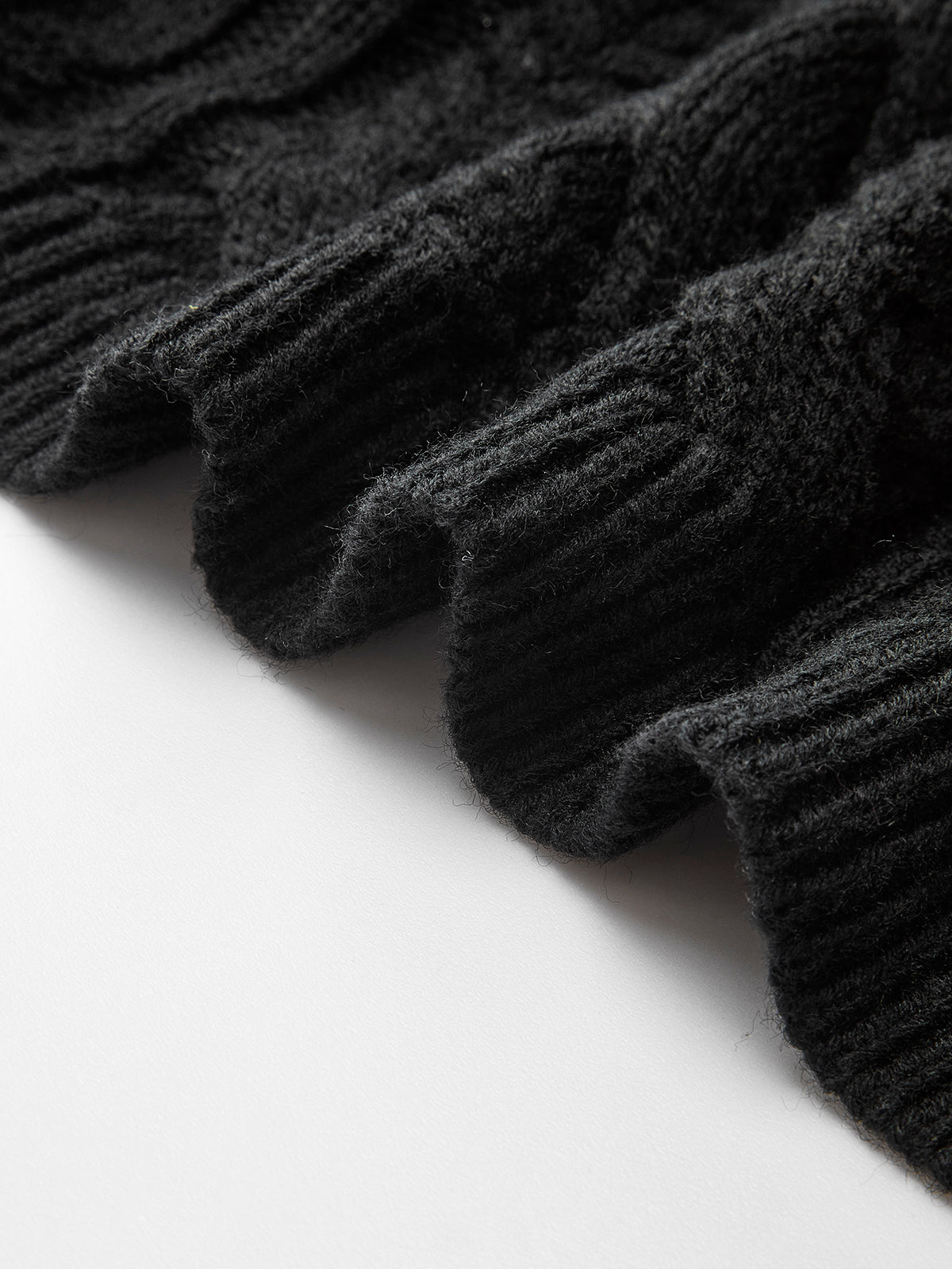 Bow Knotted Cable Knit Cardigan-Massicos