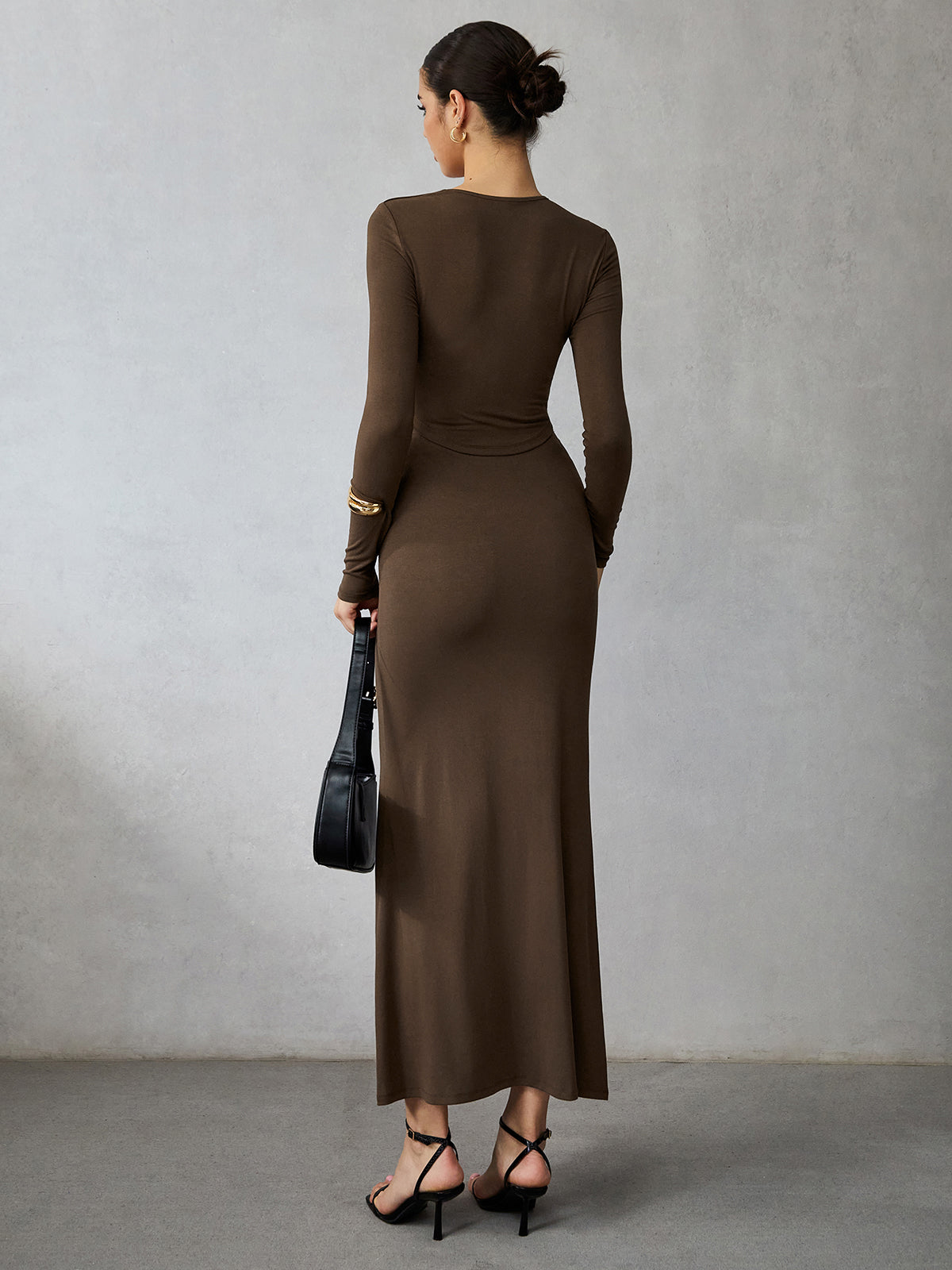Asymmetrical Long Sleeve Skirt Set-Massicos