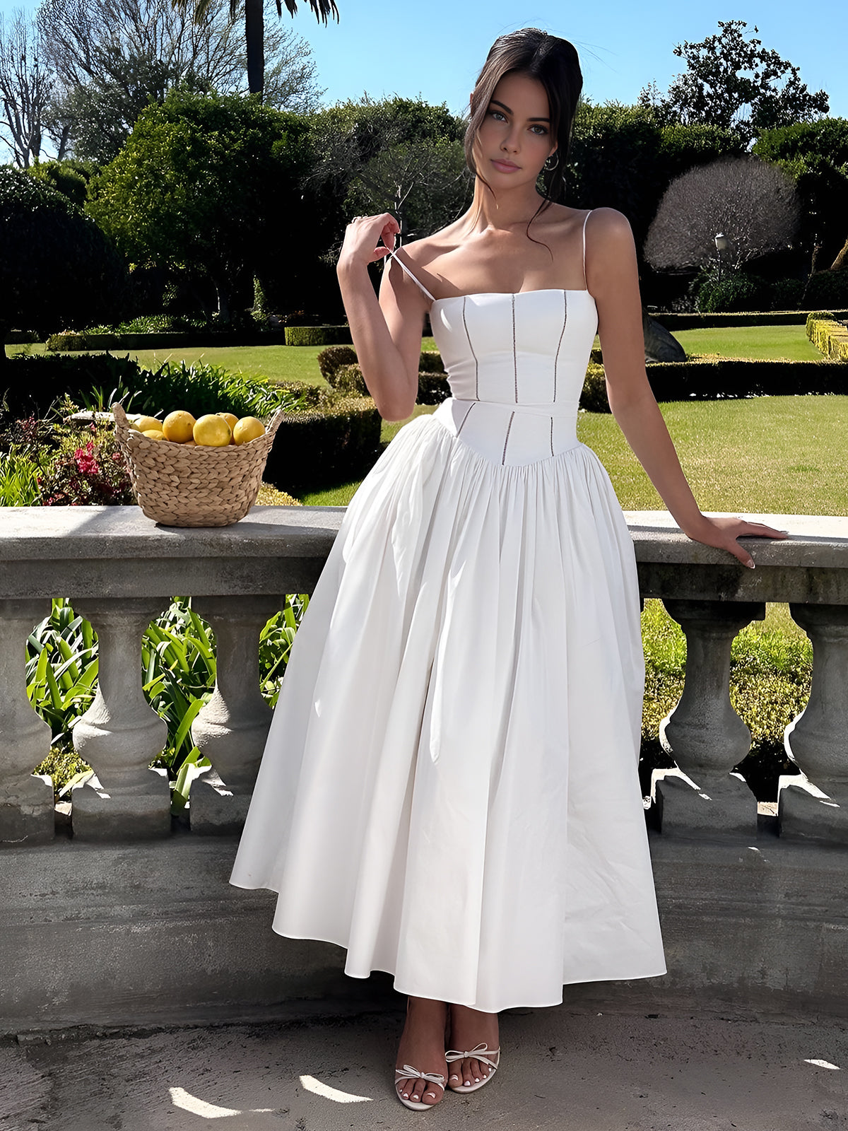 Serendipity Frenchy Flowy Long Dress-Massicos