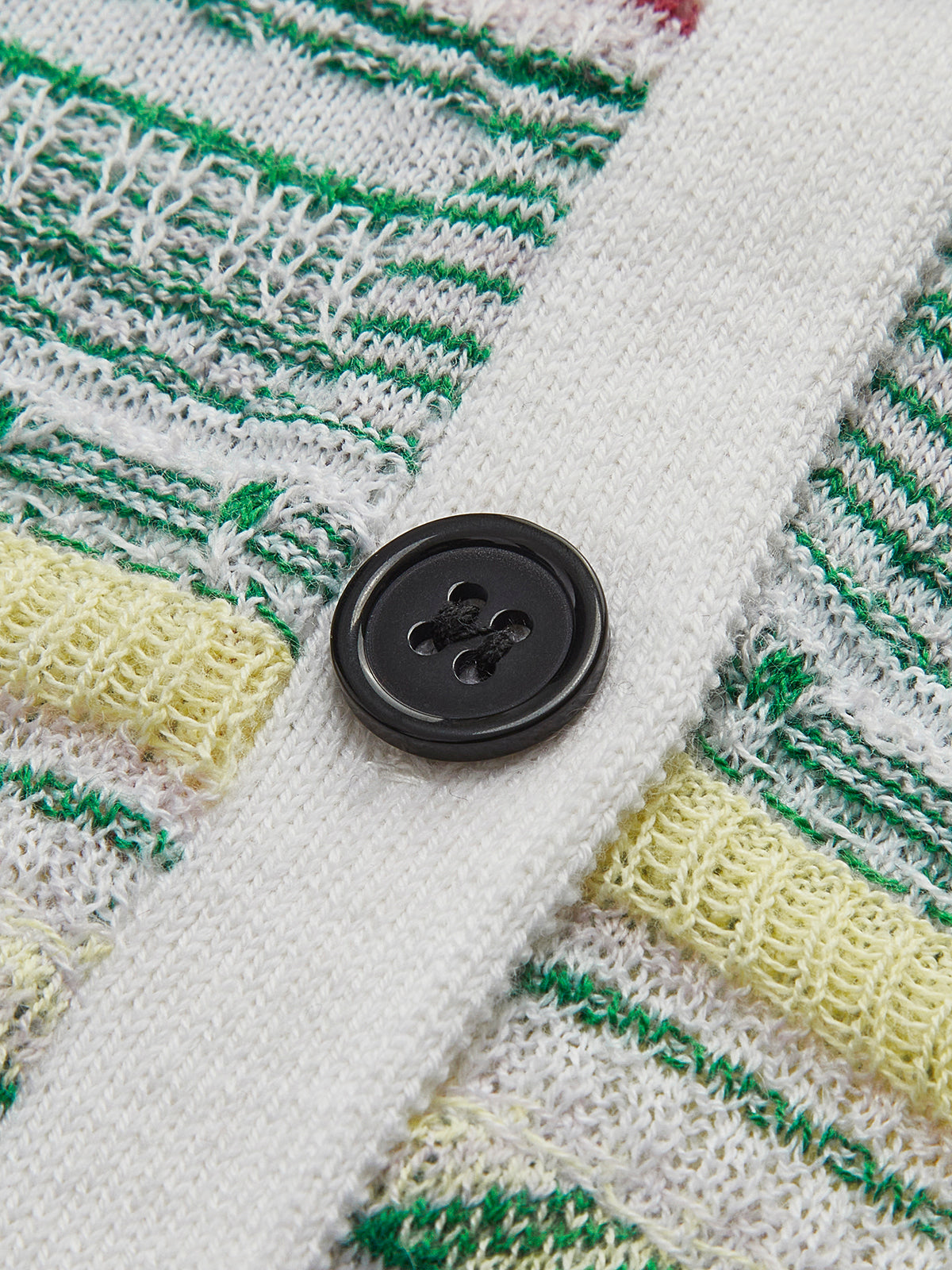 Colorful Striped Breasted Knit Cardigan-Massicos