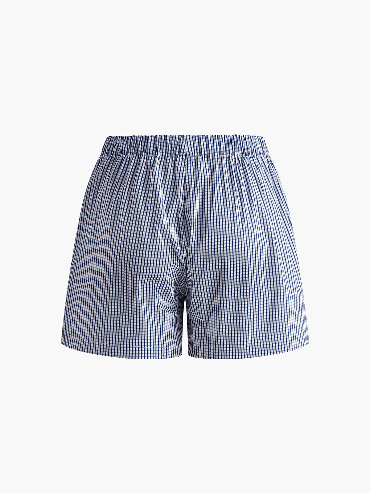Plaid Lace Up Shorts Set-Massicos