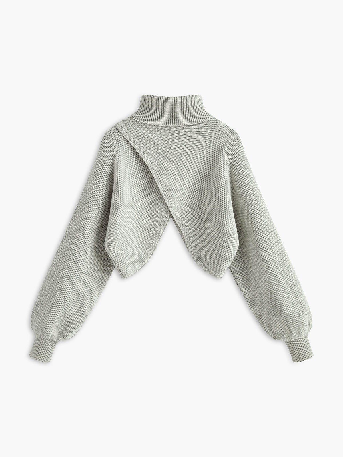 Turtleneck Batwing Sleeve Sweater-Massicos