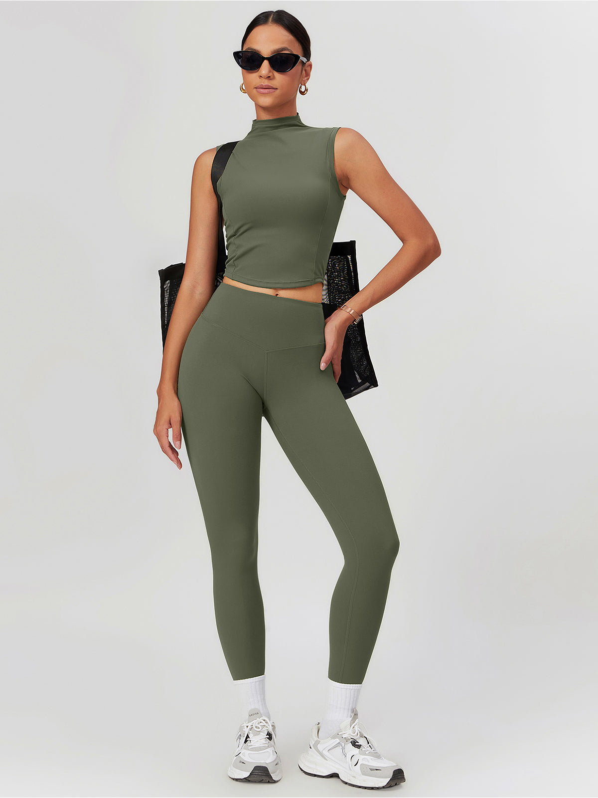 High-Waist Butt-Lifting Leggings-Massicos