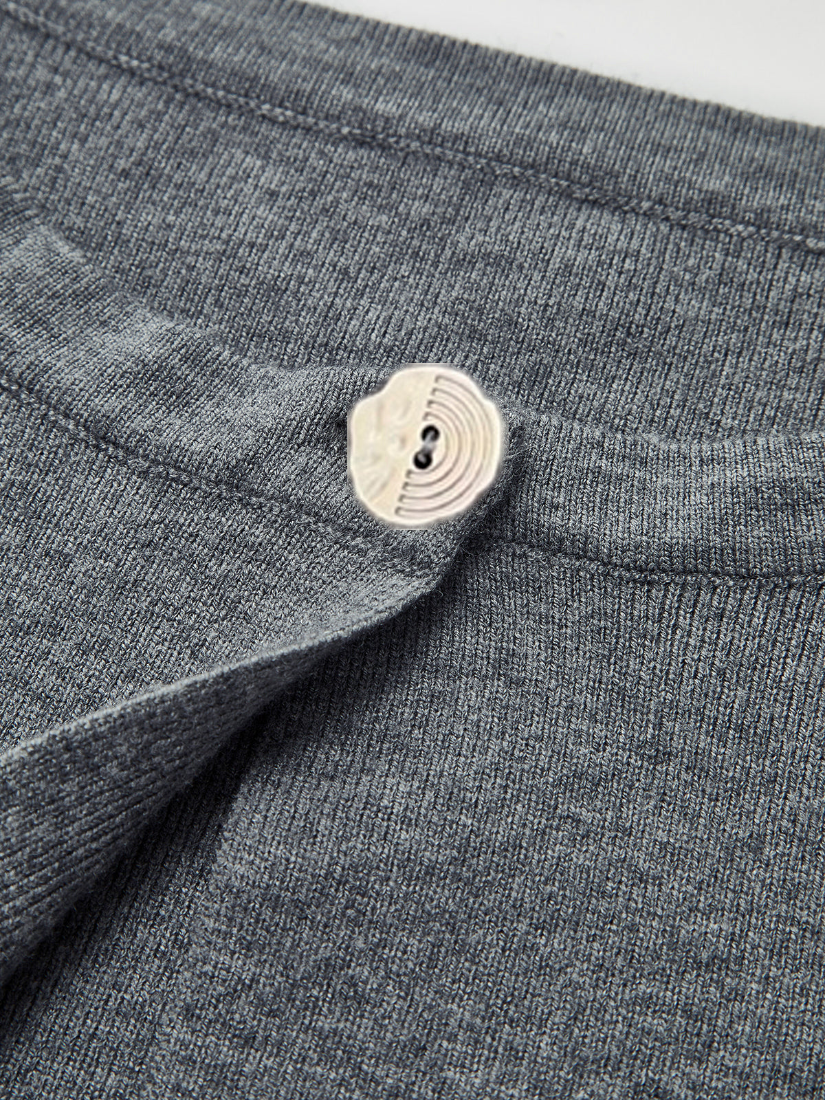 Crew Neck Button Knit Cardigan-Massicos