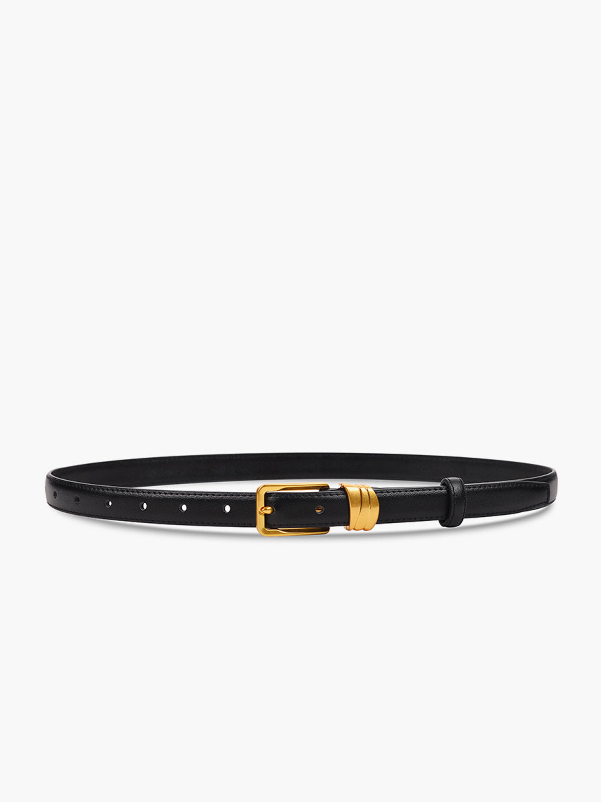 Slim Golden Pin Buckle Belt-Massicos