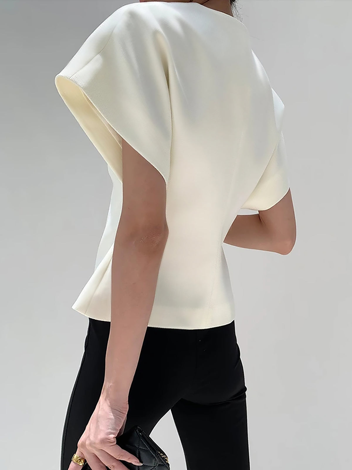 Trendy V-Neck Button Down Blouse-Massicos