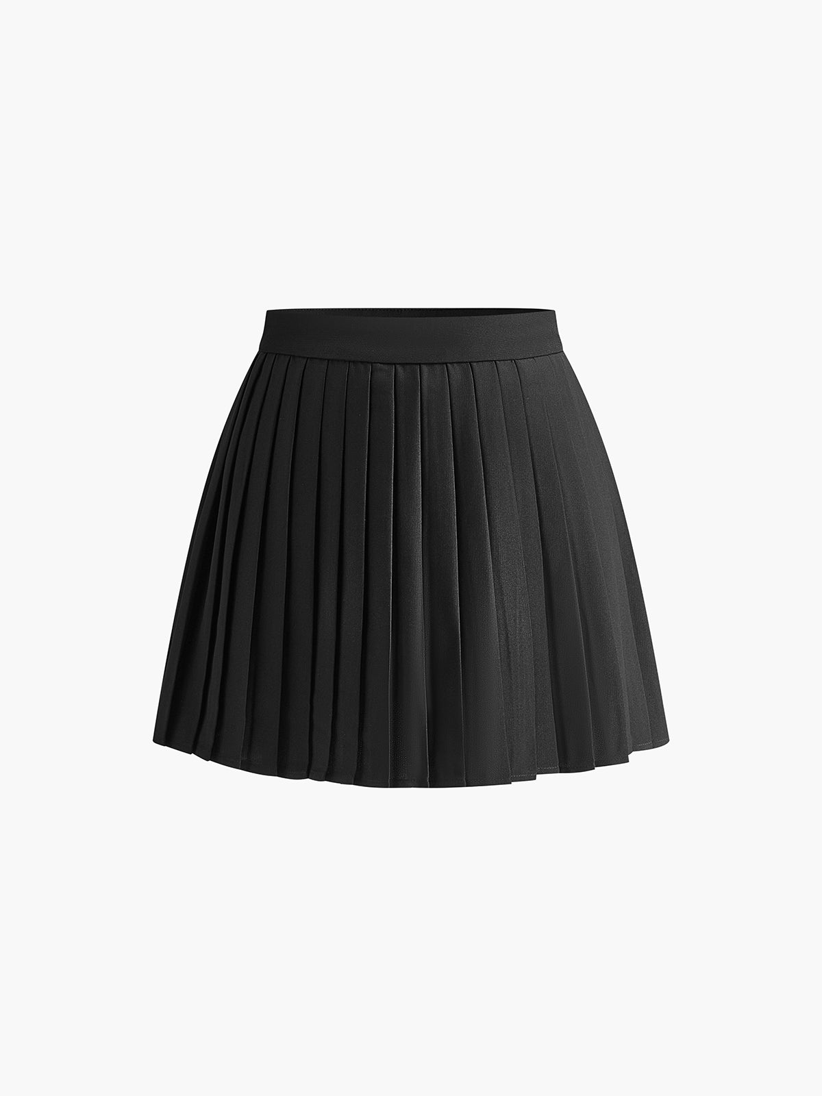 Suit Waistcoat With Pleated Mini Skirt Set-Massicos