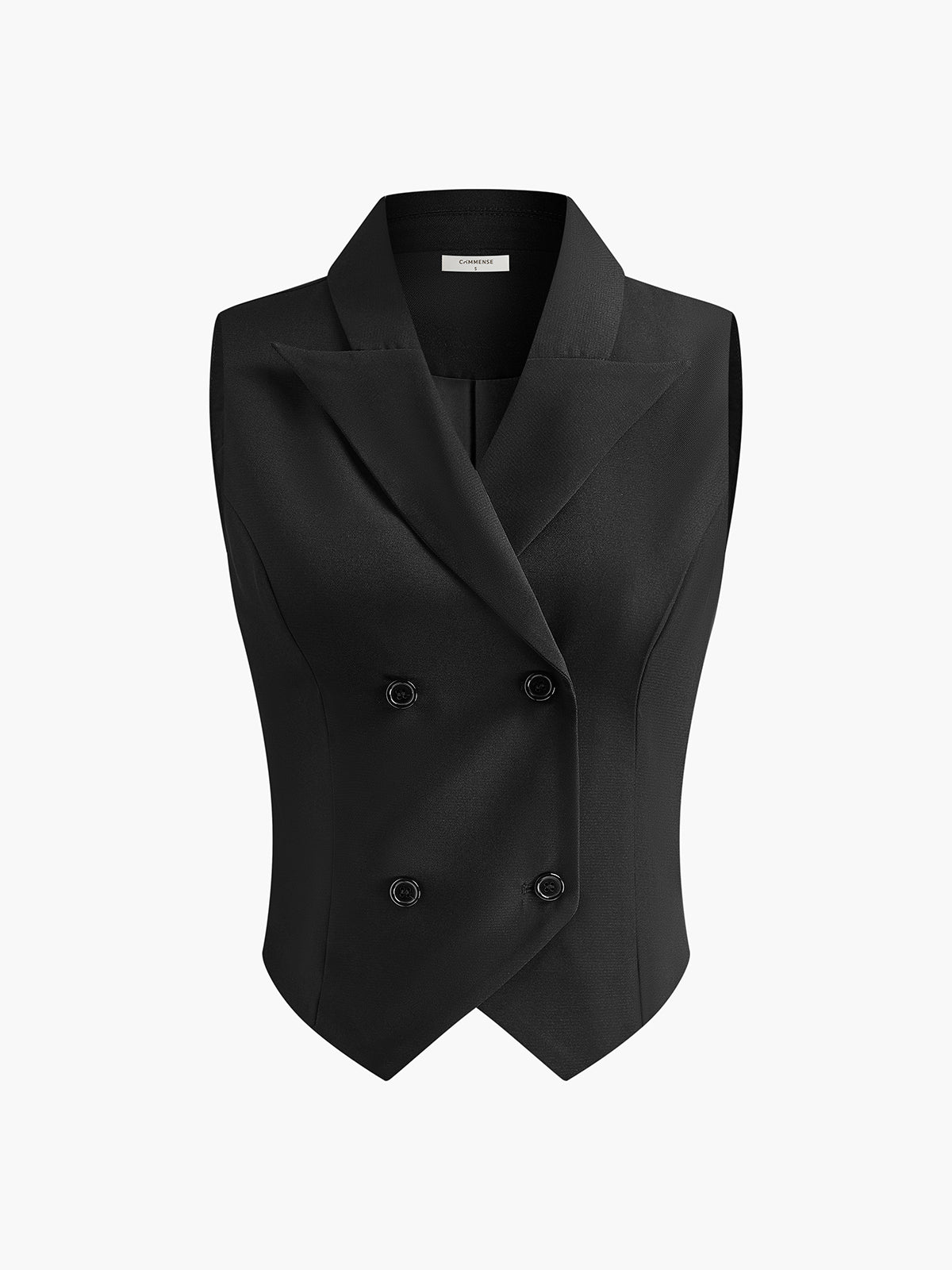 Suit Waistcoat With Pleated Mini Skirt Set-Massicos