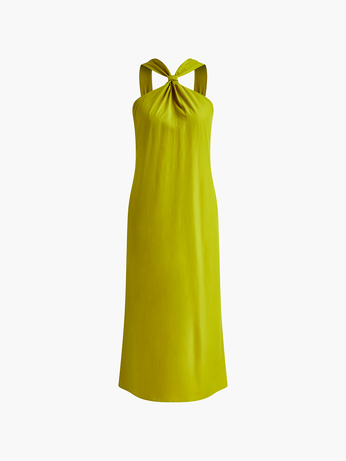 Cross Halter Split Long Dress-Massicos
