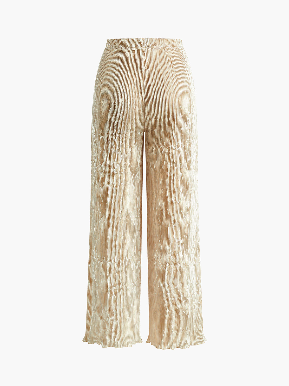 Asymmetric Halter Crop Top With Wide Leg Pants Set-Massicos