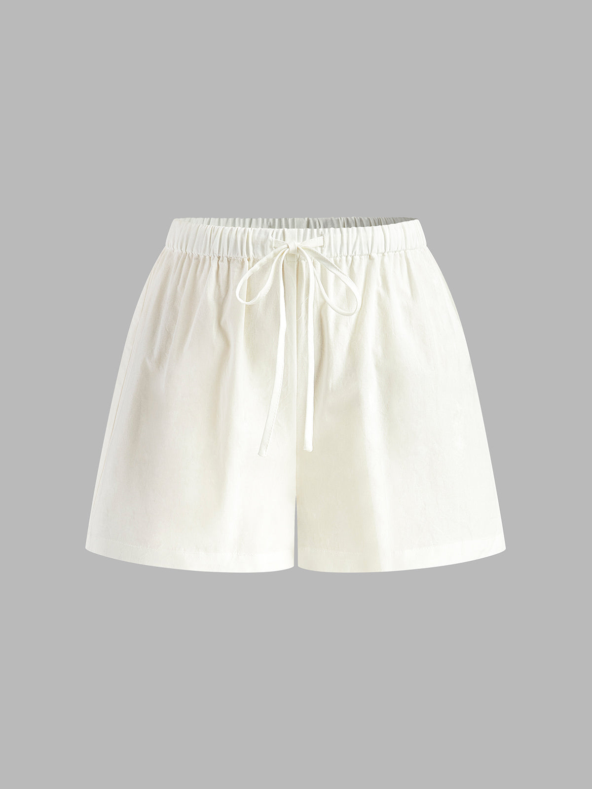 Drawstring Split Casual Shorts Set-Massicos