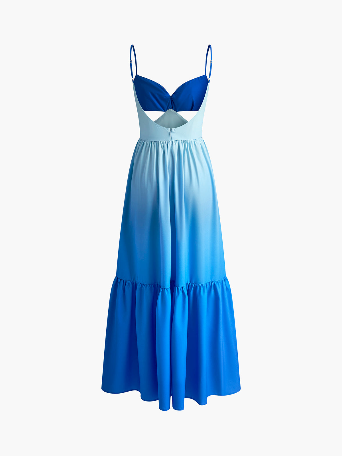 Backless Cutout Cami Long Dress-Massicos