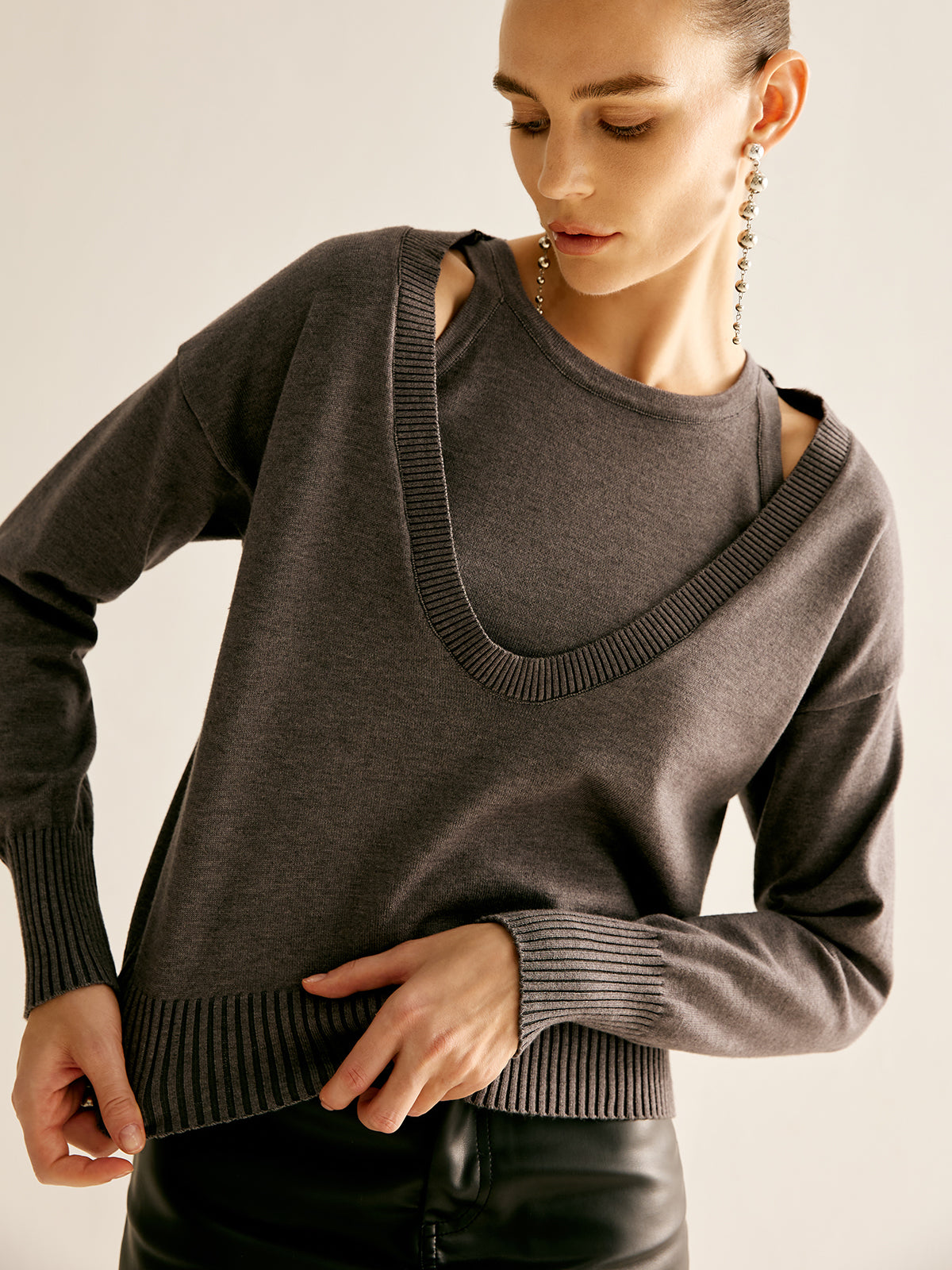 Casual 2 in 1 Sweater-Massicos