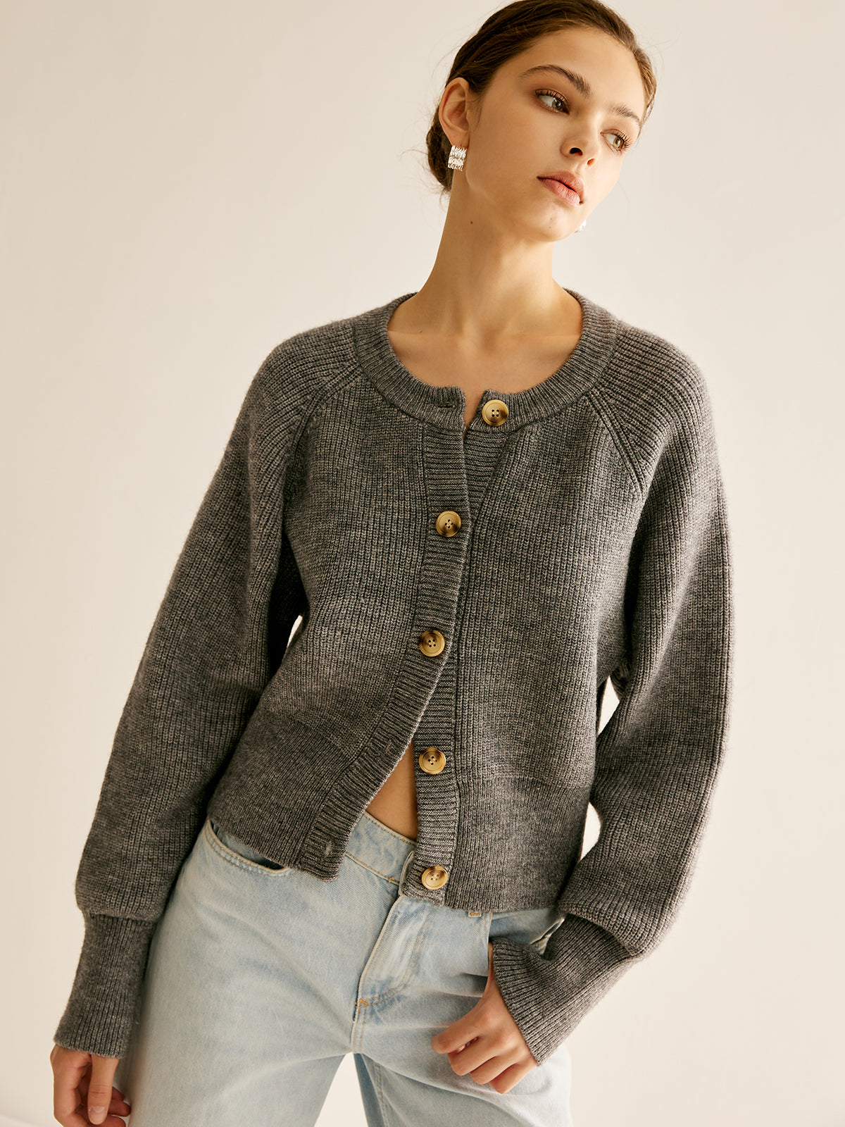 Breasted Cozy Cardigan-Massicos