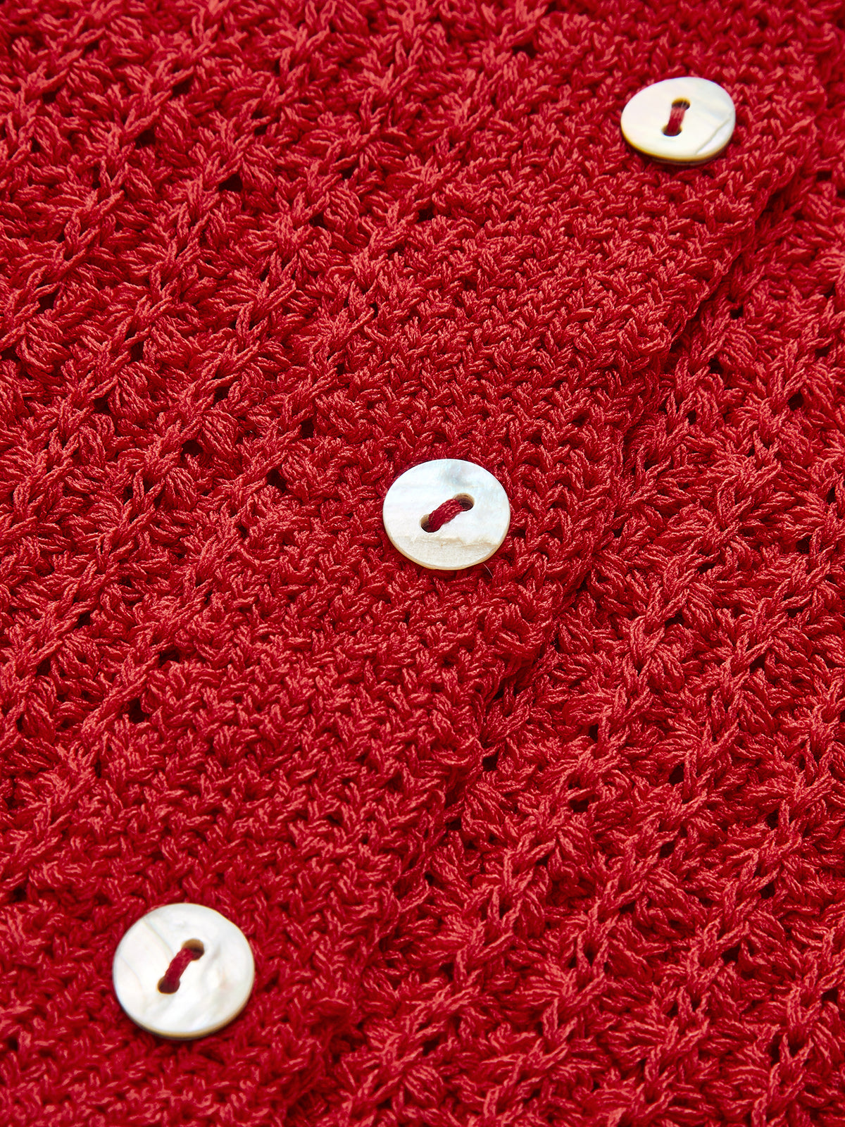 Wave Trim Breasted Cardigan-Massicos