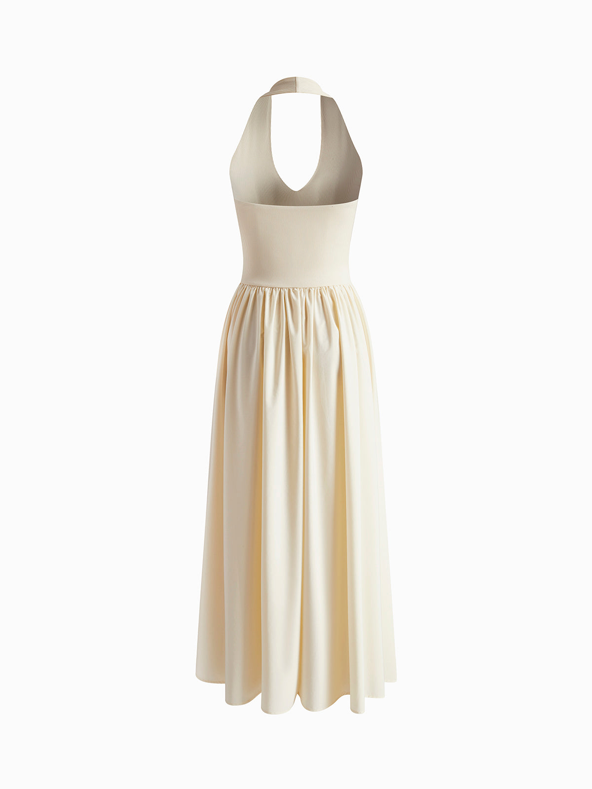 Halter Backless Pockets Dress-Massicos