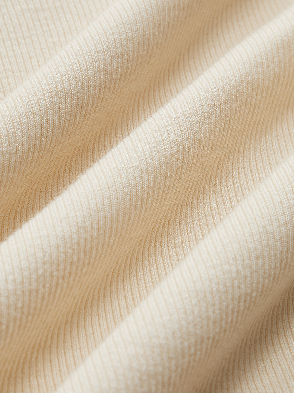 Turtleneck Ribbed Ruffle Sleeve T-Shirt-Massicos