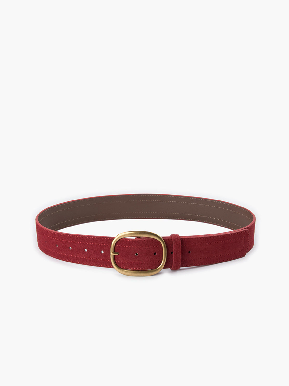 Matte Golden Buckle Belt-Massicos
