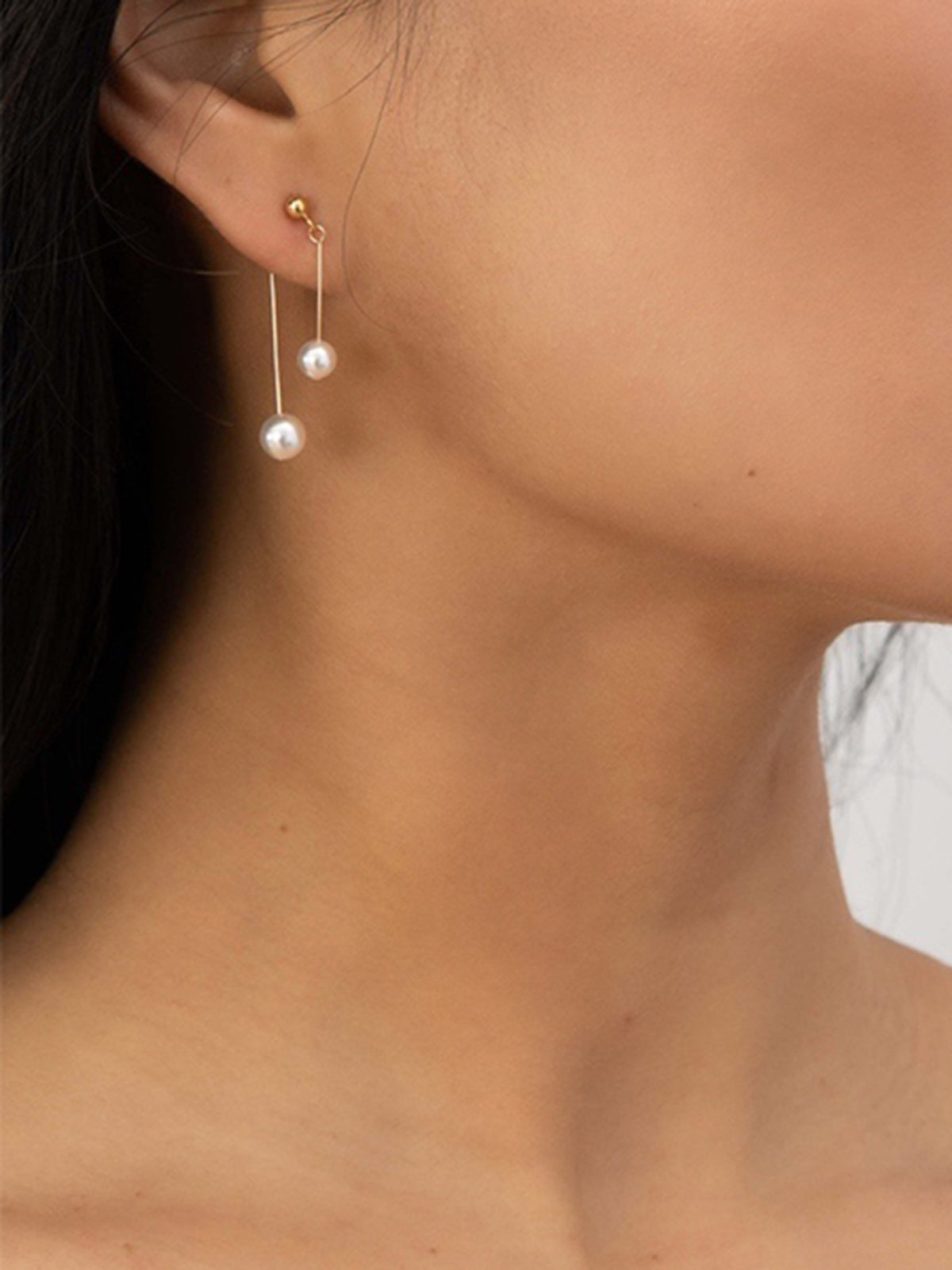 Romance Pearl Pendant Earrings-Massicos