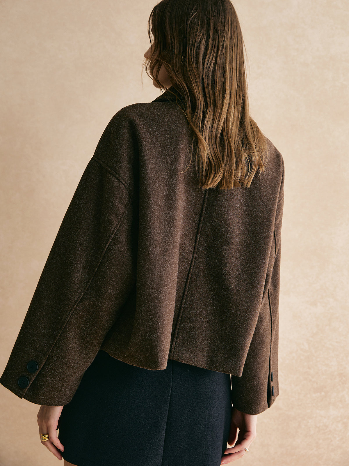 Tweed Button Down Jacket-Massicos