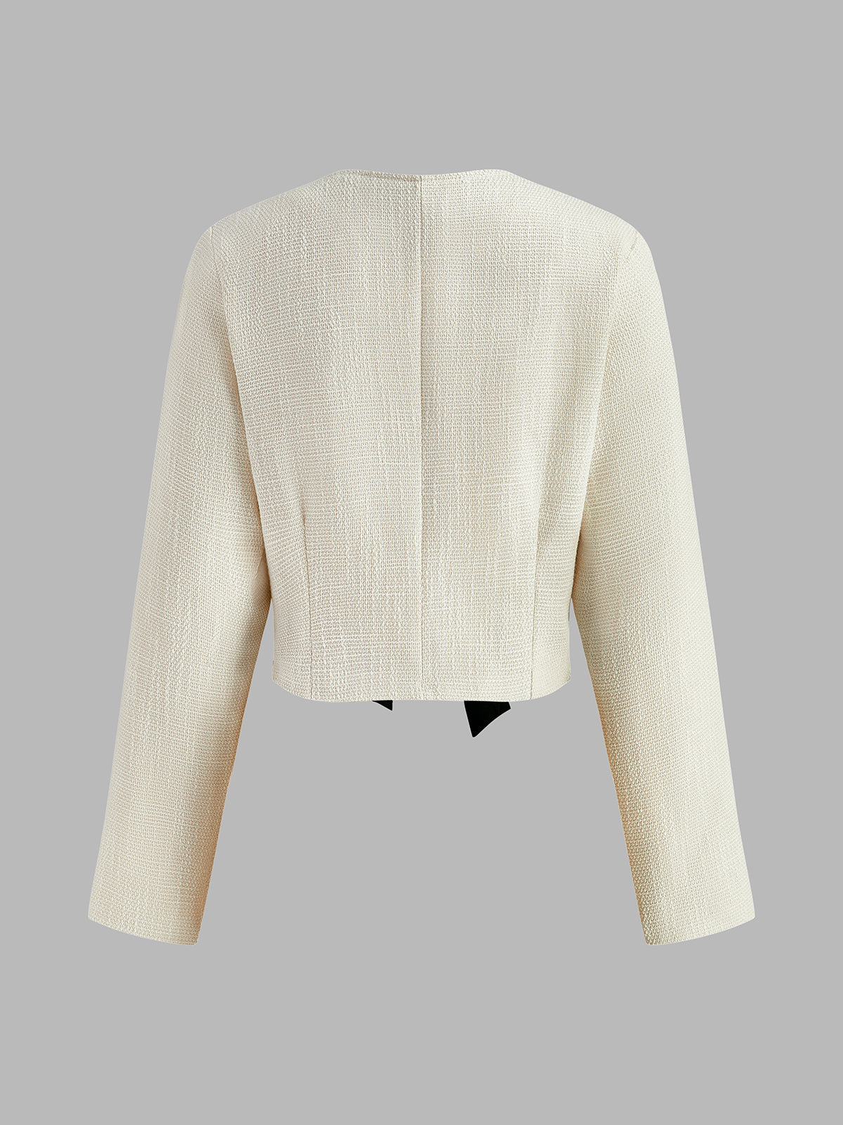 Bow Decor Short Jacket-Massicos