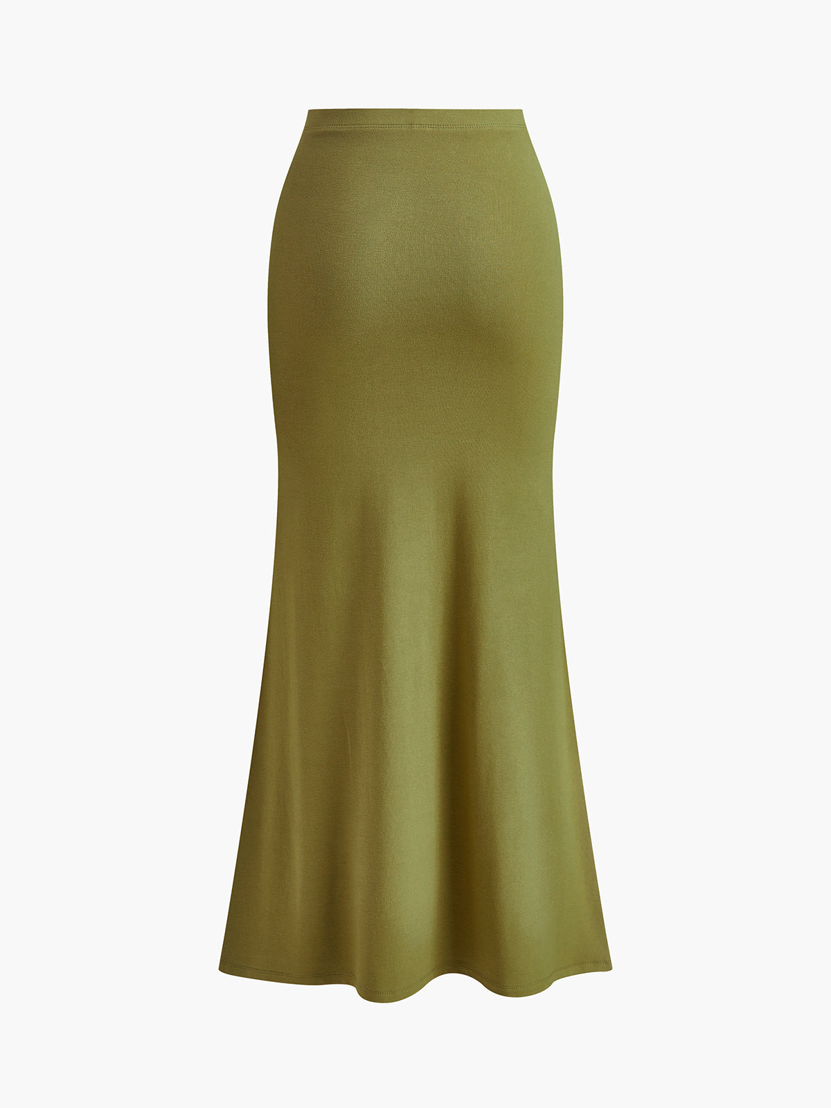Slit Button Fishtail Skirt Set-Massicos