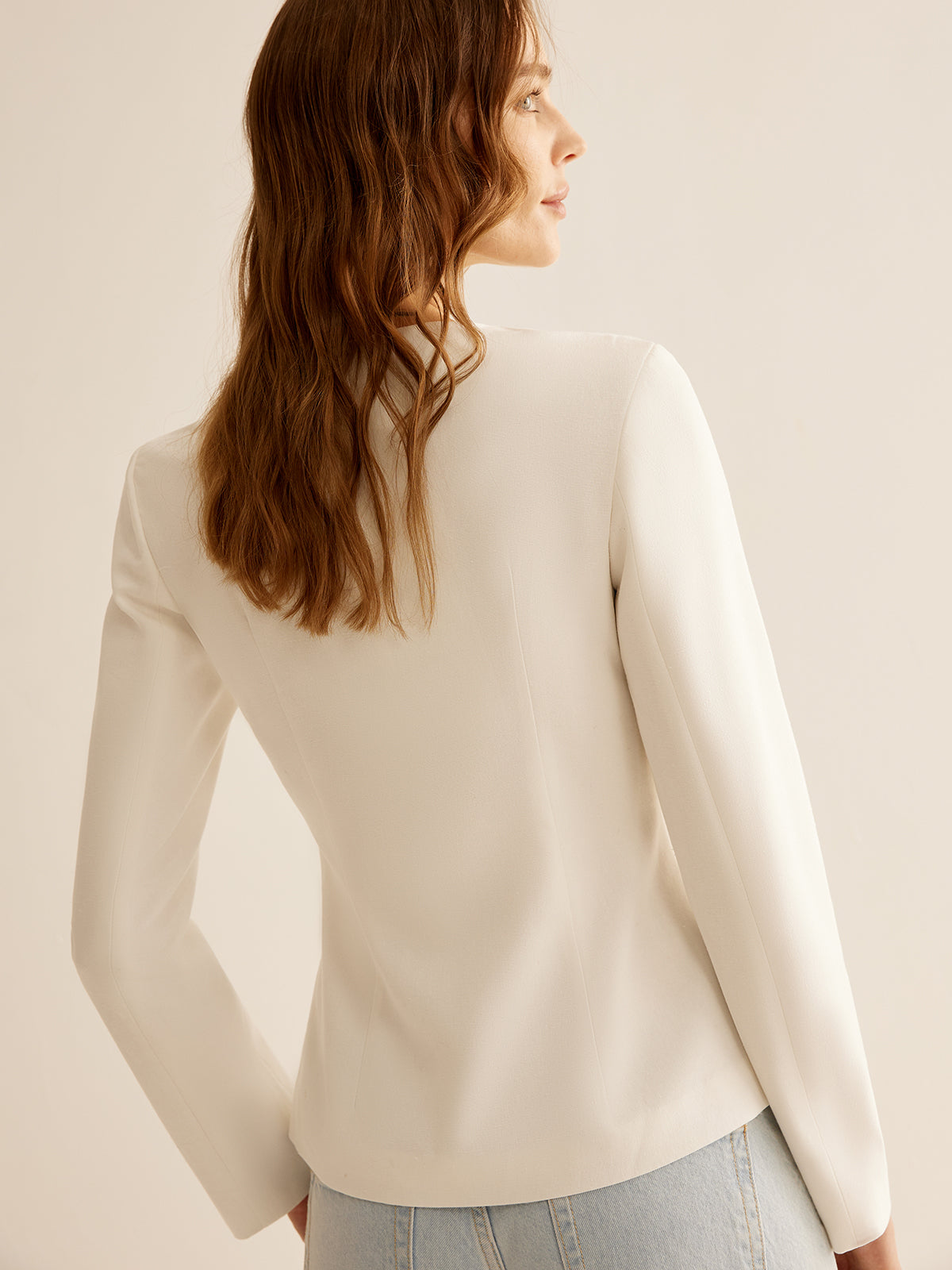 Split Skinny Blazer-Massicos